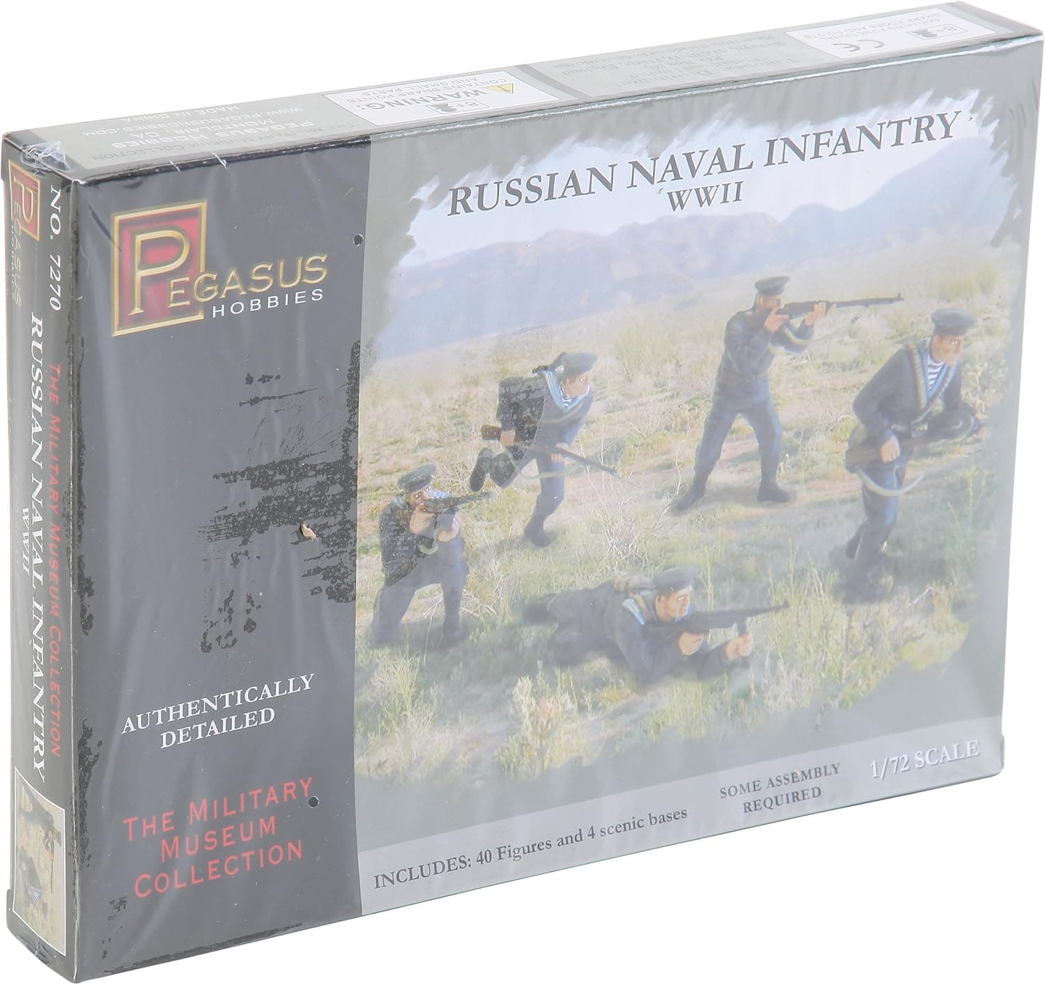 Russian Naval Infantry WWII (40) (Plastic Kit) 1-72 Pegasus