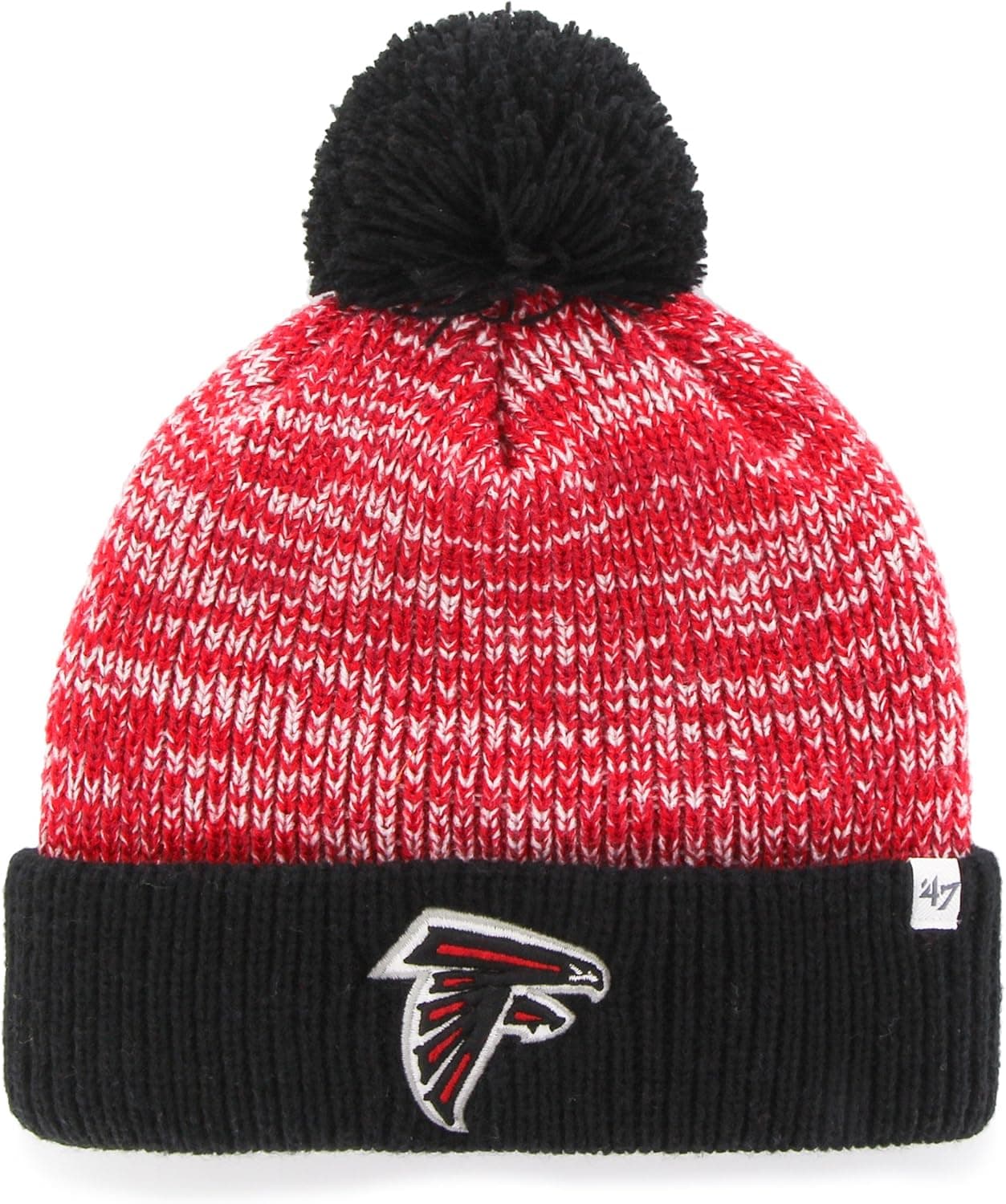 '47 NFL Atlanta Falcons Women's Trytop Cuff Knit Hat with Pom, Red
