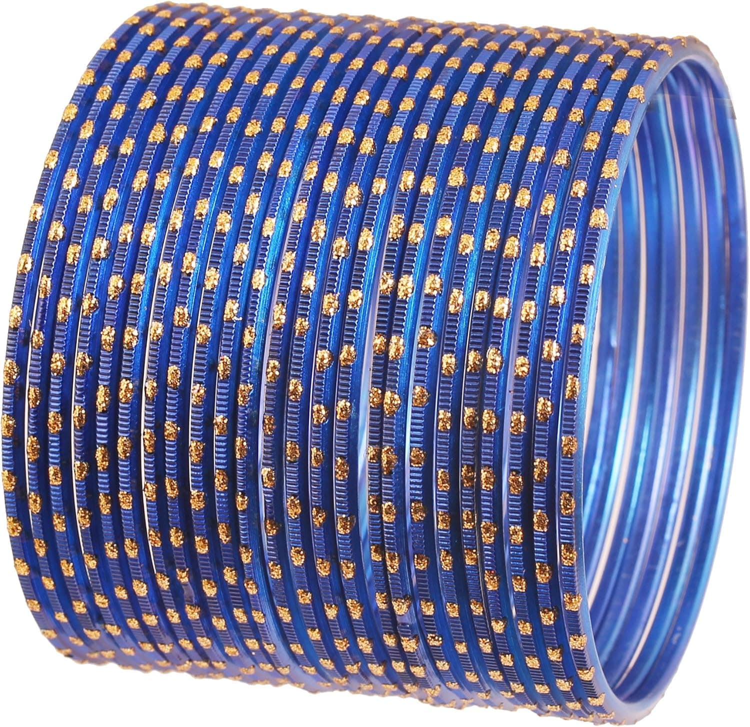 Touchstone Indian Bollywood Pretty Fashion Golden Dots Gorgeous Vintage Textured Color Attractive Designer Jewelry Bangle Bracelets for Women.