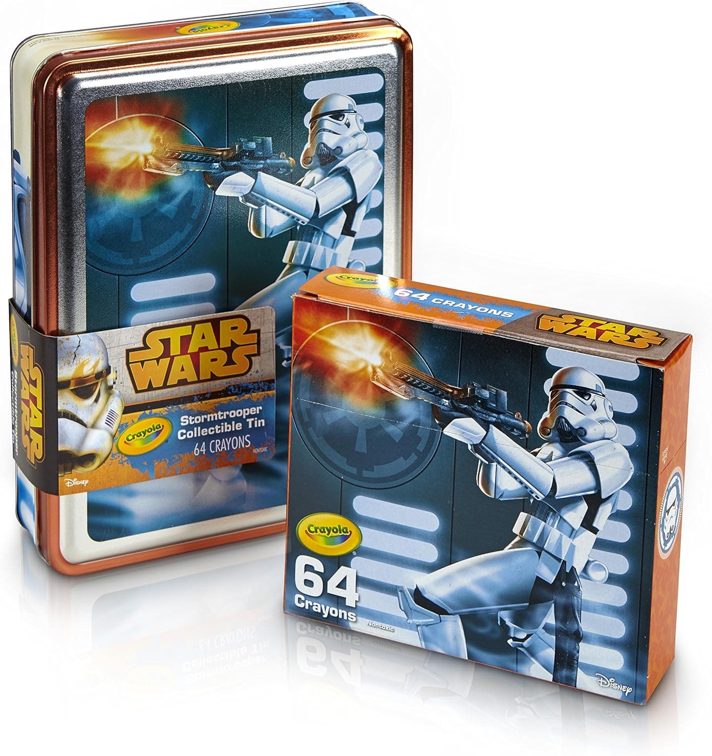 Crayola Star Wars Storm Trooper Collectible Tin, Crayons Toy (64 Count)