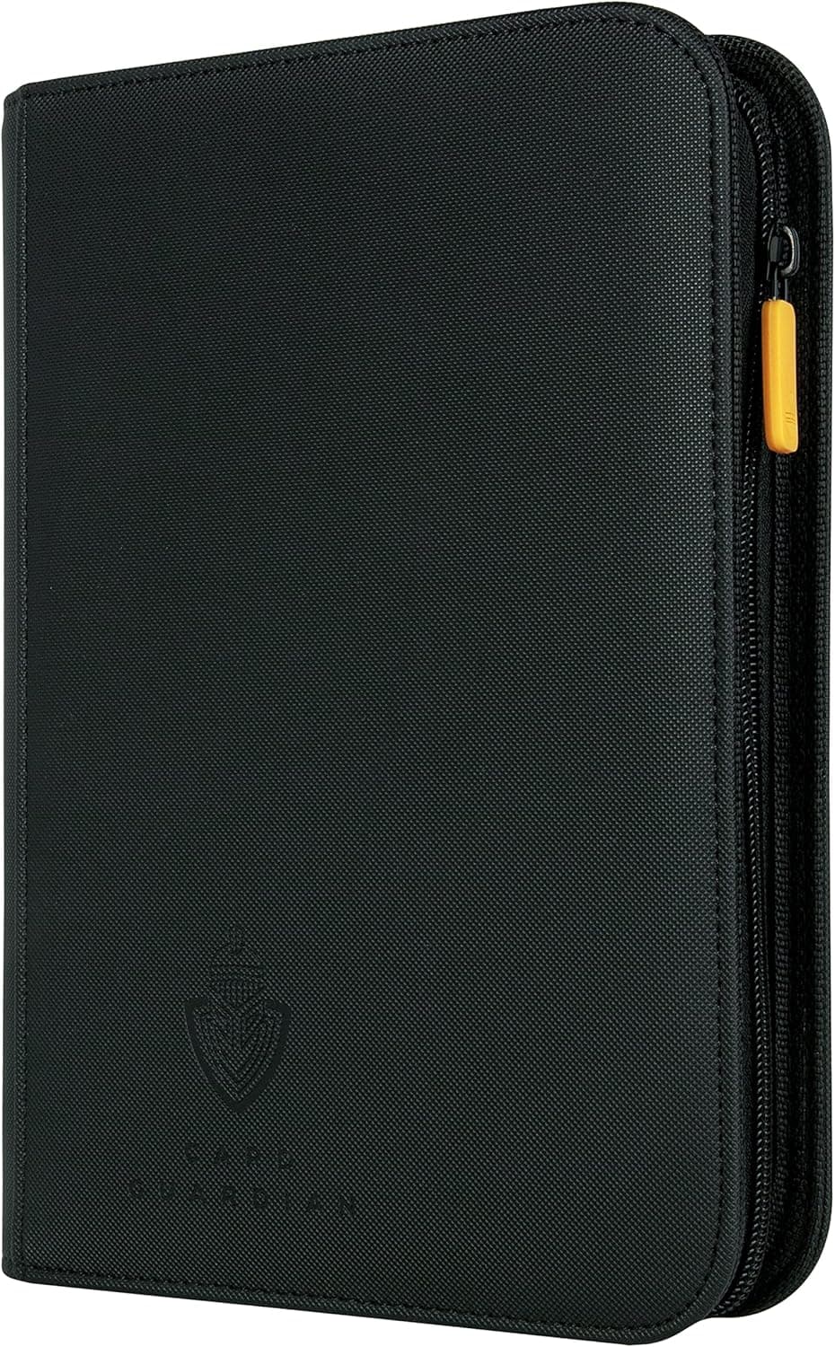 Card Guardian - 4 Pocket Premium Binder with Zipper and Side Loading Pockets for 160 Cards Trading Card Games TCG (Black) Perfect Card Binder Yugioh Cards MTG Binder Sports Card Binder