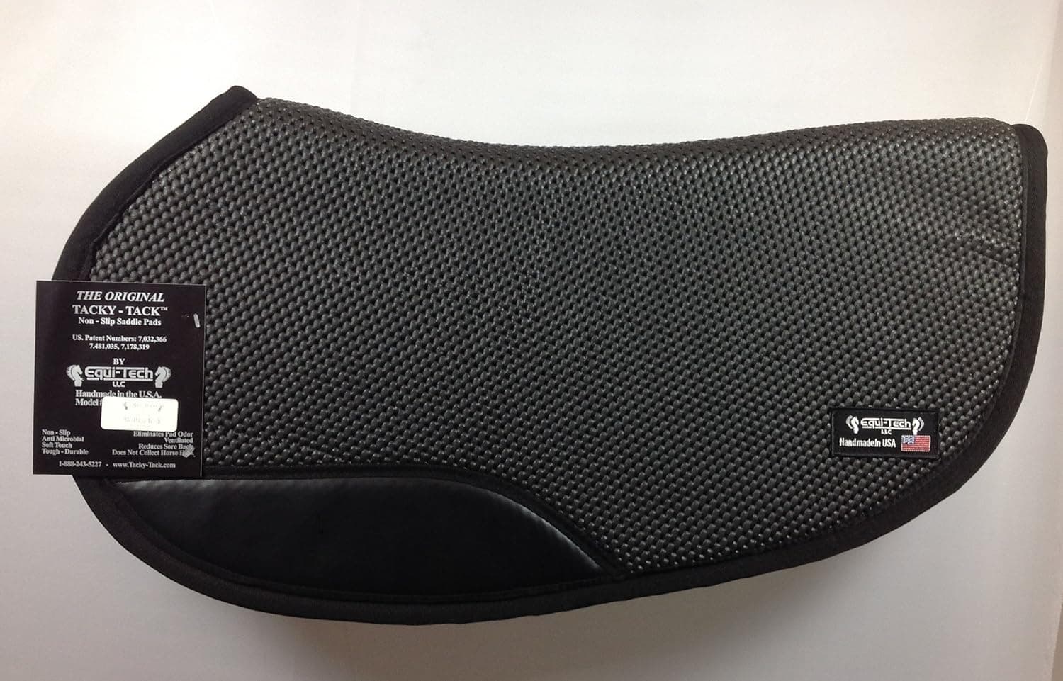 Tacky-Tack Saddle Pad, Contoured Gaited (Equi-Tech Original) - Black