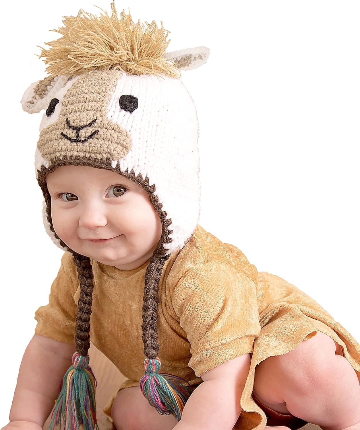 Huggalugs Baby and Toddler Boys or Girls Llama Beanie Hat