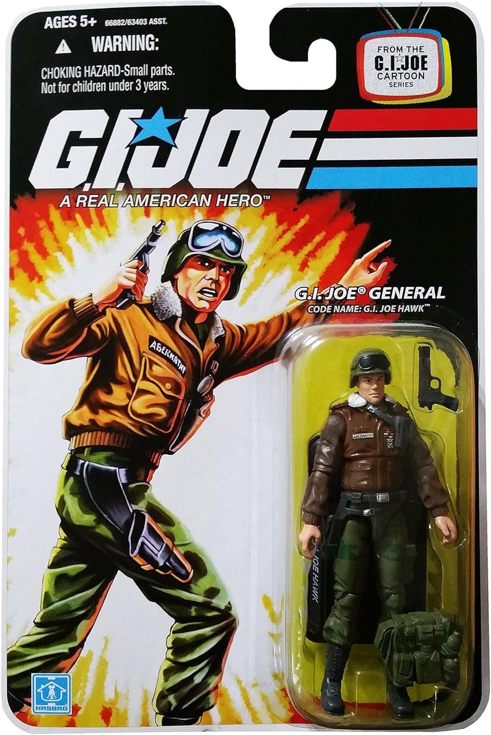 G.I. Joe 25th Anniversary Cartoon Series Cardback: General Hawk 3-3/4 Inch Action Figure