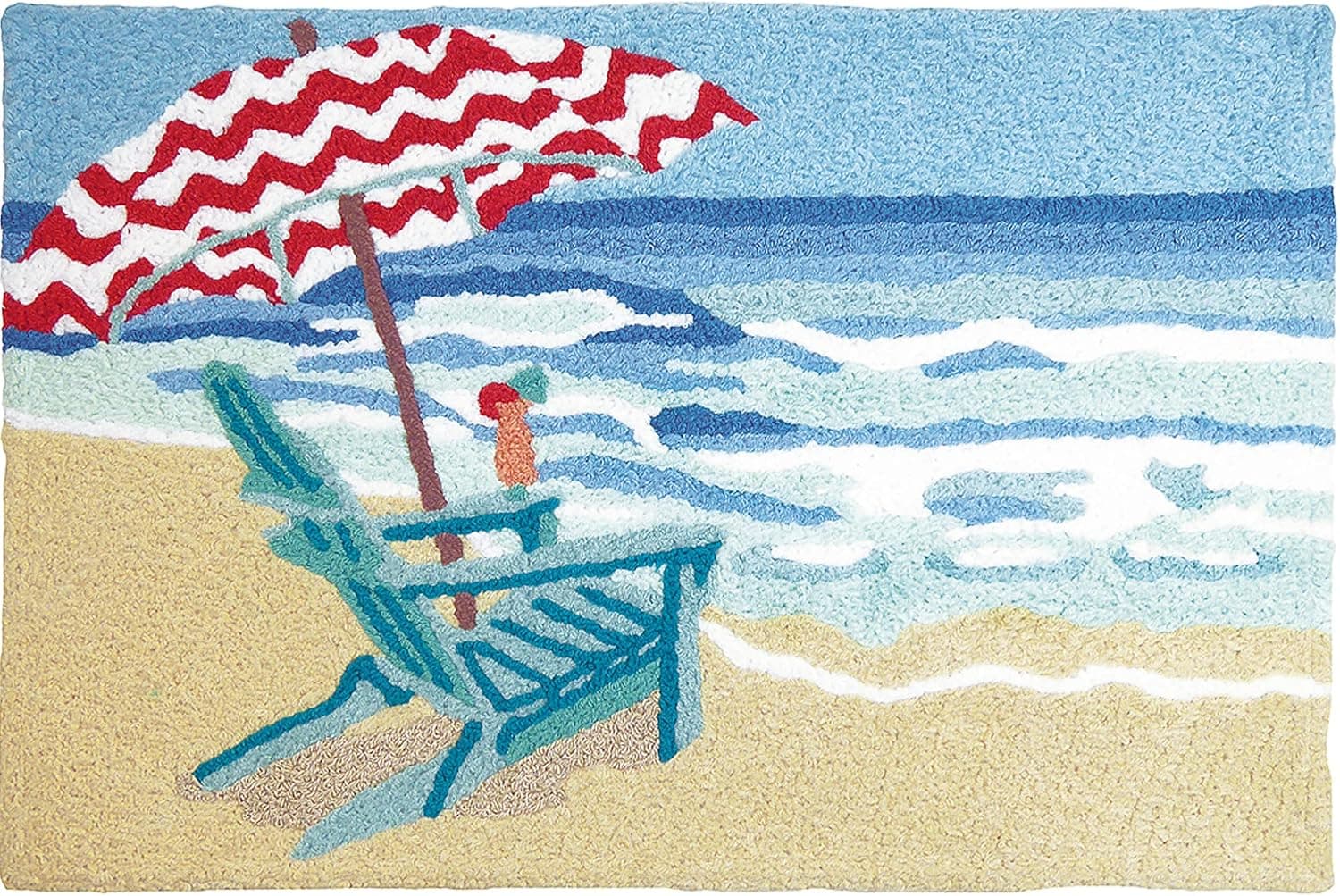 Beach Theme Rug Summer Rug Beach House Rug Mai Tai Coastal Rug Jellybean Rug