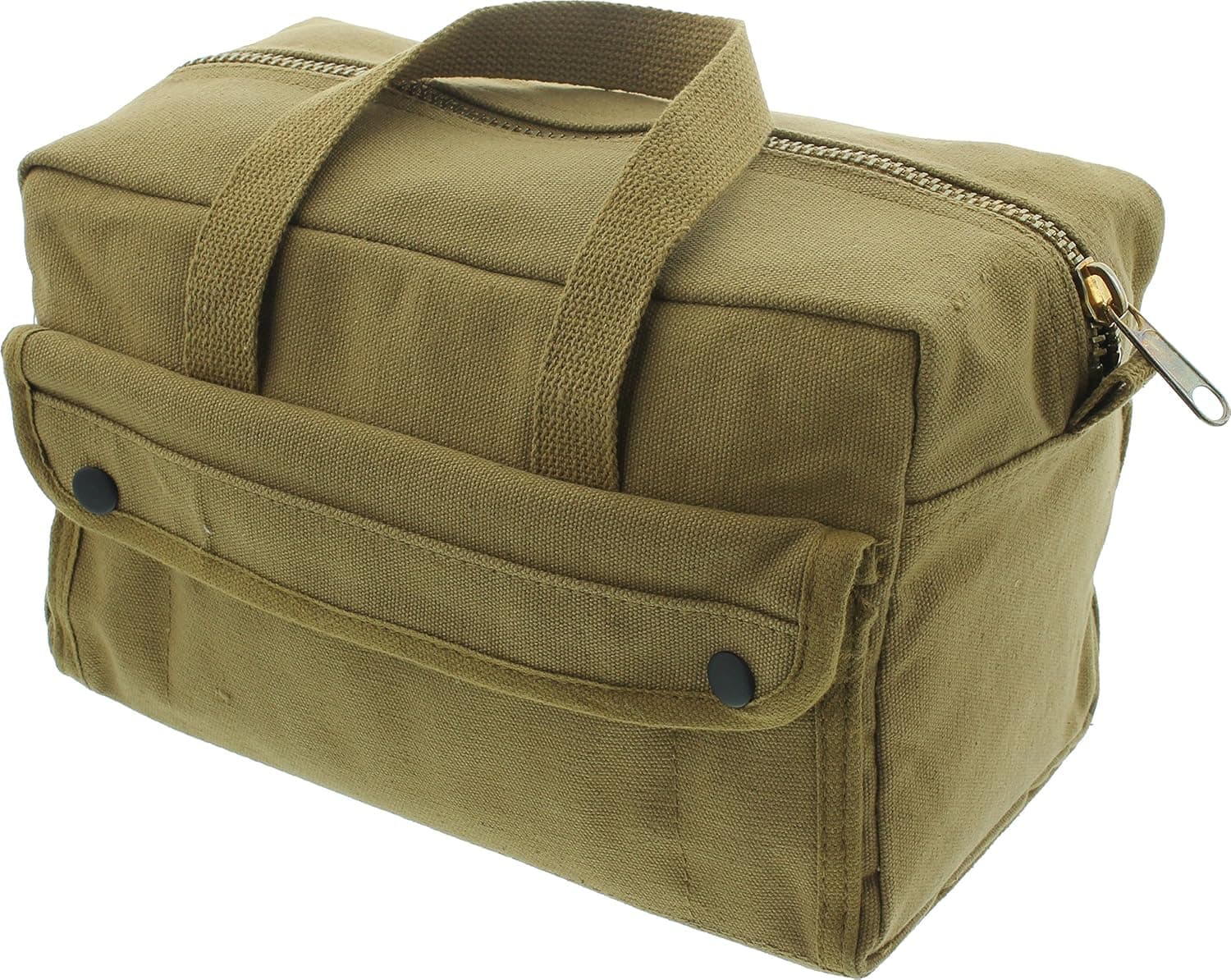 ARMYU Heavy Duty Small Tool Bag Cotton Canvas Mechanics Bag (11" x 7" x 6") (Coyote)
