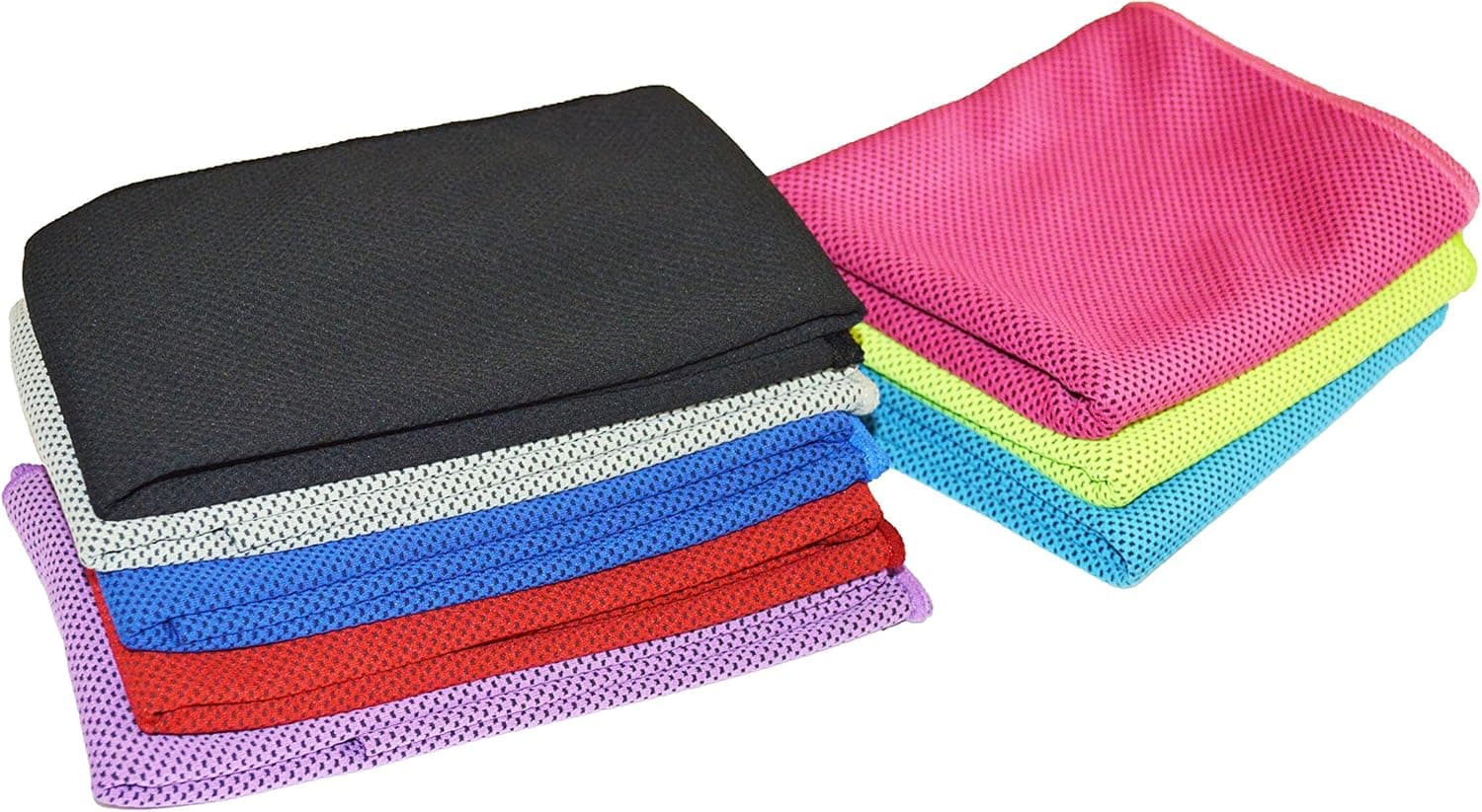 Sports Outdoors And Indoors Exercise Workout Running, Hiking, Yoga Cooling Towel For Instant Relief - 40" Long 12" Wide Ultra Soft Microfiber Breathable Mesh Towels (Blue, 40"x12")
