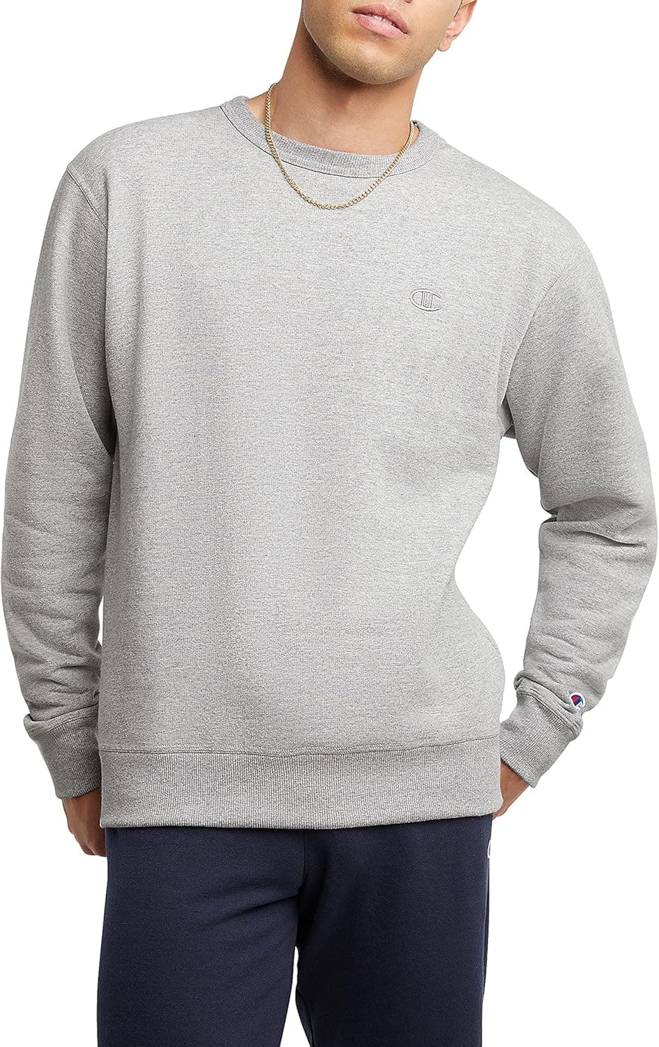 Champion Men's Powerblend Crewneck Sweatshirt,Best Crew Sweatshirts for Men(Reg. or Big & Tall)