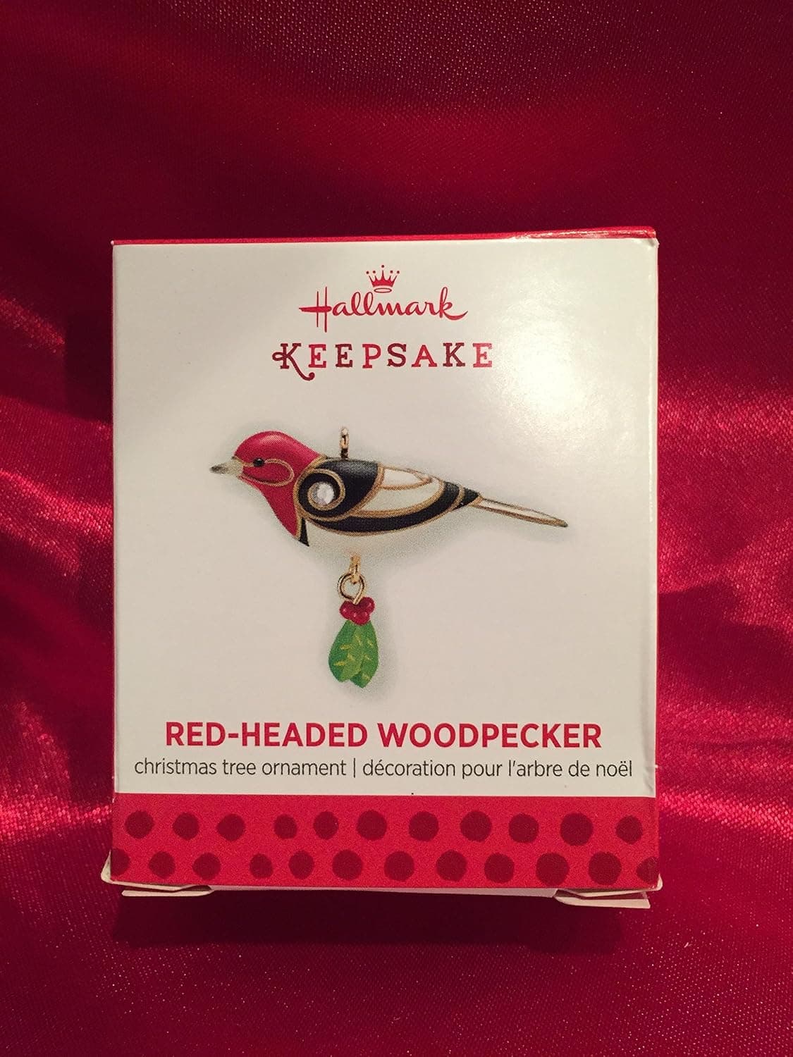 Red-Headed Woodpecker 2013 Hallmark Miniature Ornament