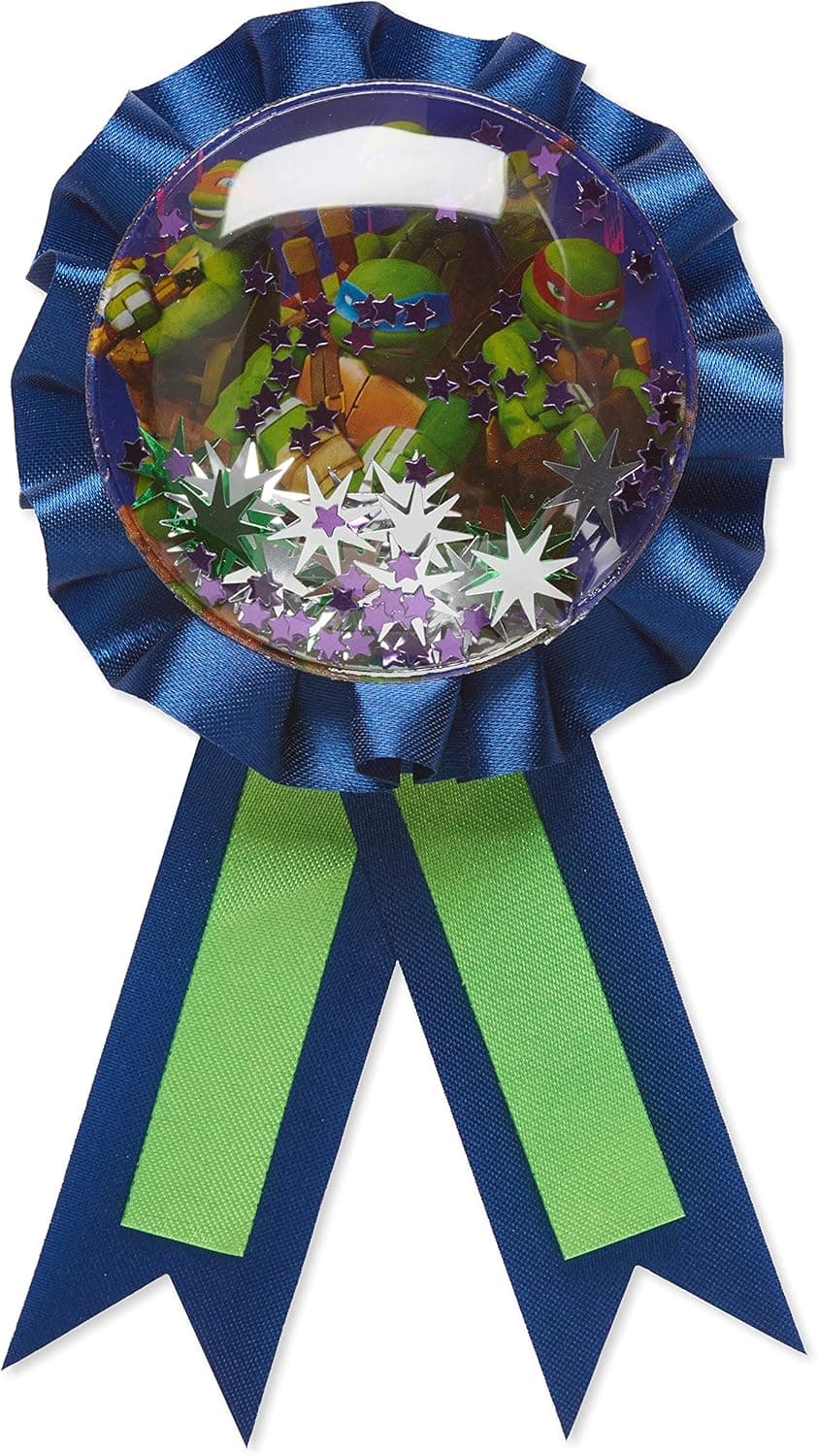 American Greetings Teenage Mutant Ninja Turtles Ribbon Badge, 1-Count