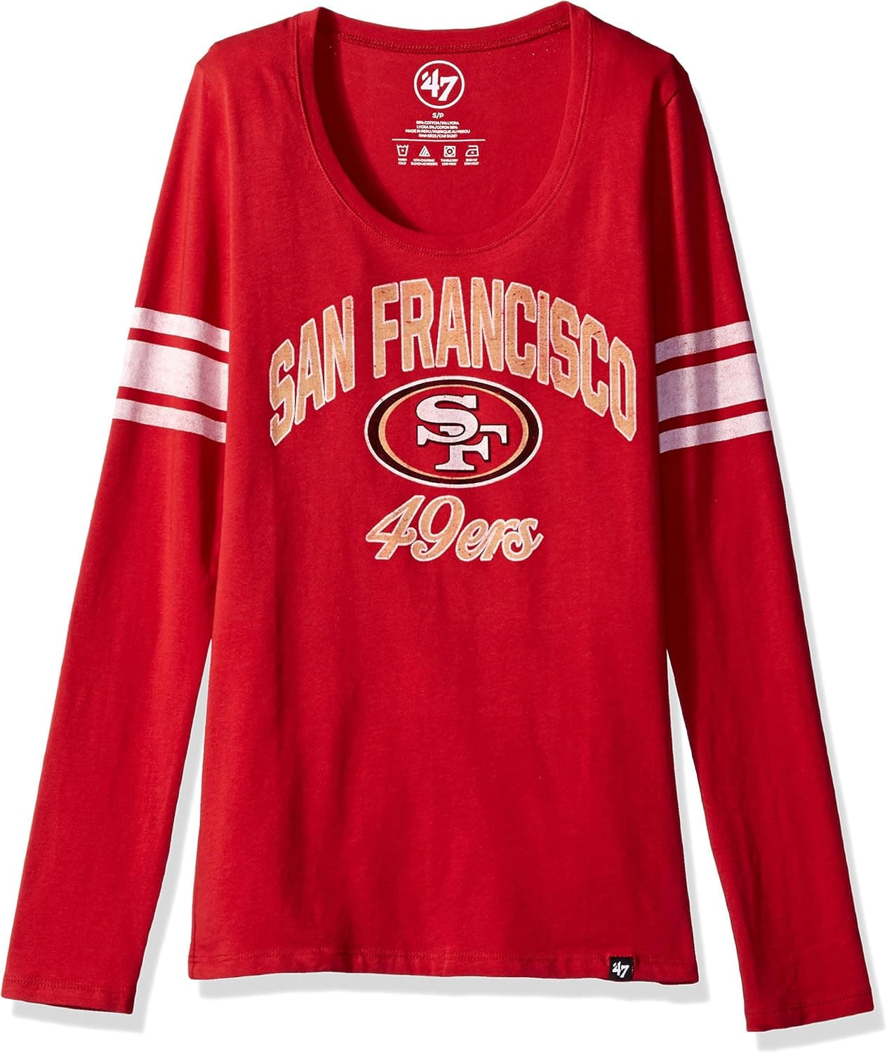 '47 NFL Women's Homerun Long Sleeve Scoop Tee