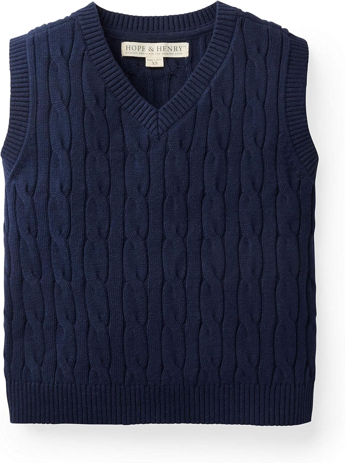 Hope & Henry Boys' V-Neck Sweater Vest