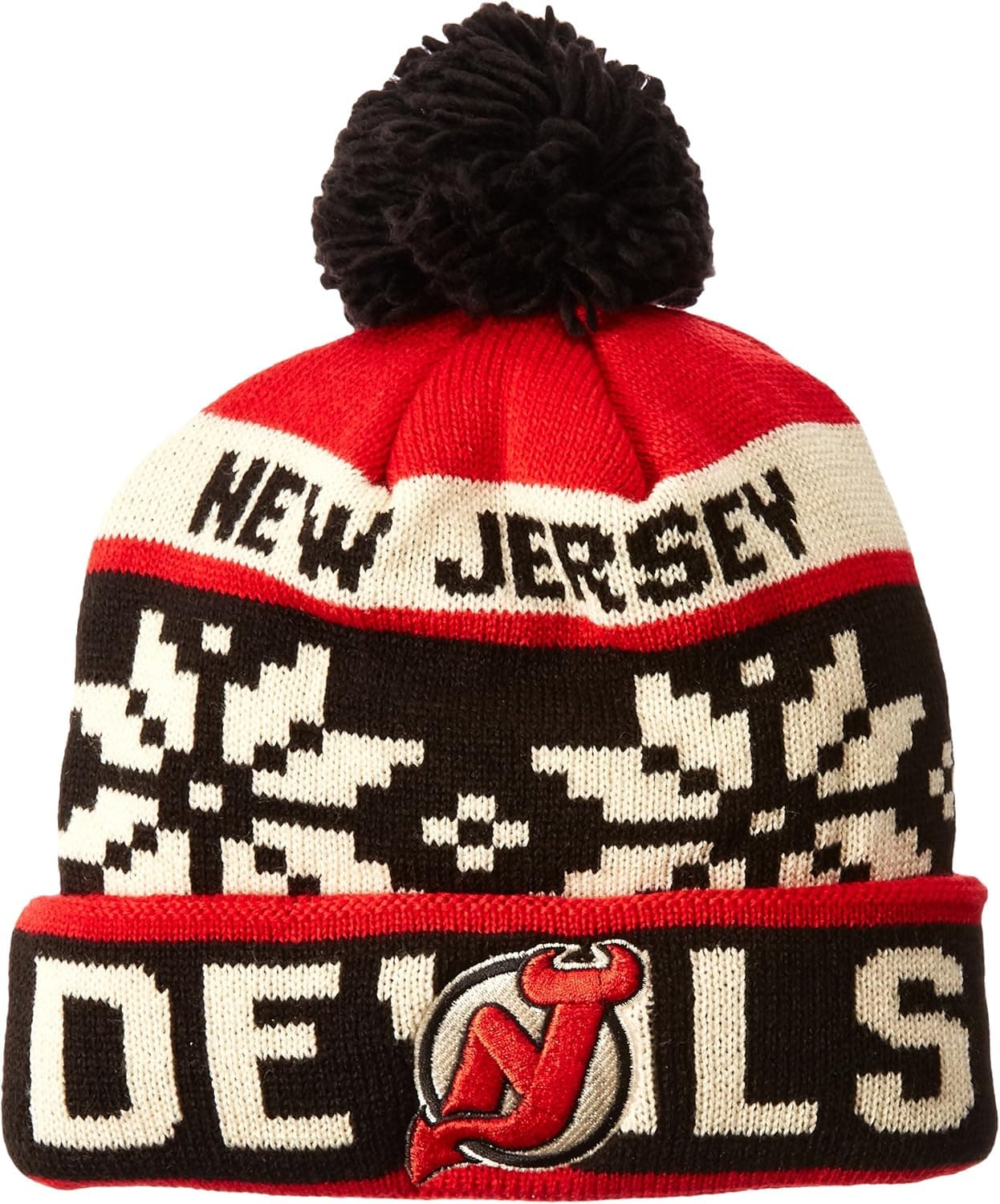 NHL Men's Face-Off Winter Cuffed Pom Knit Beanie