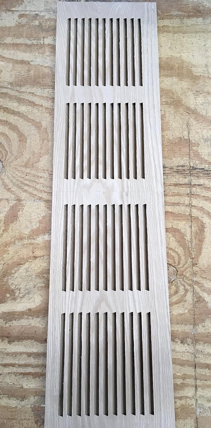 8" x 32" Red Oak Cold Air Return High Output Unfinished
