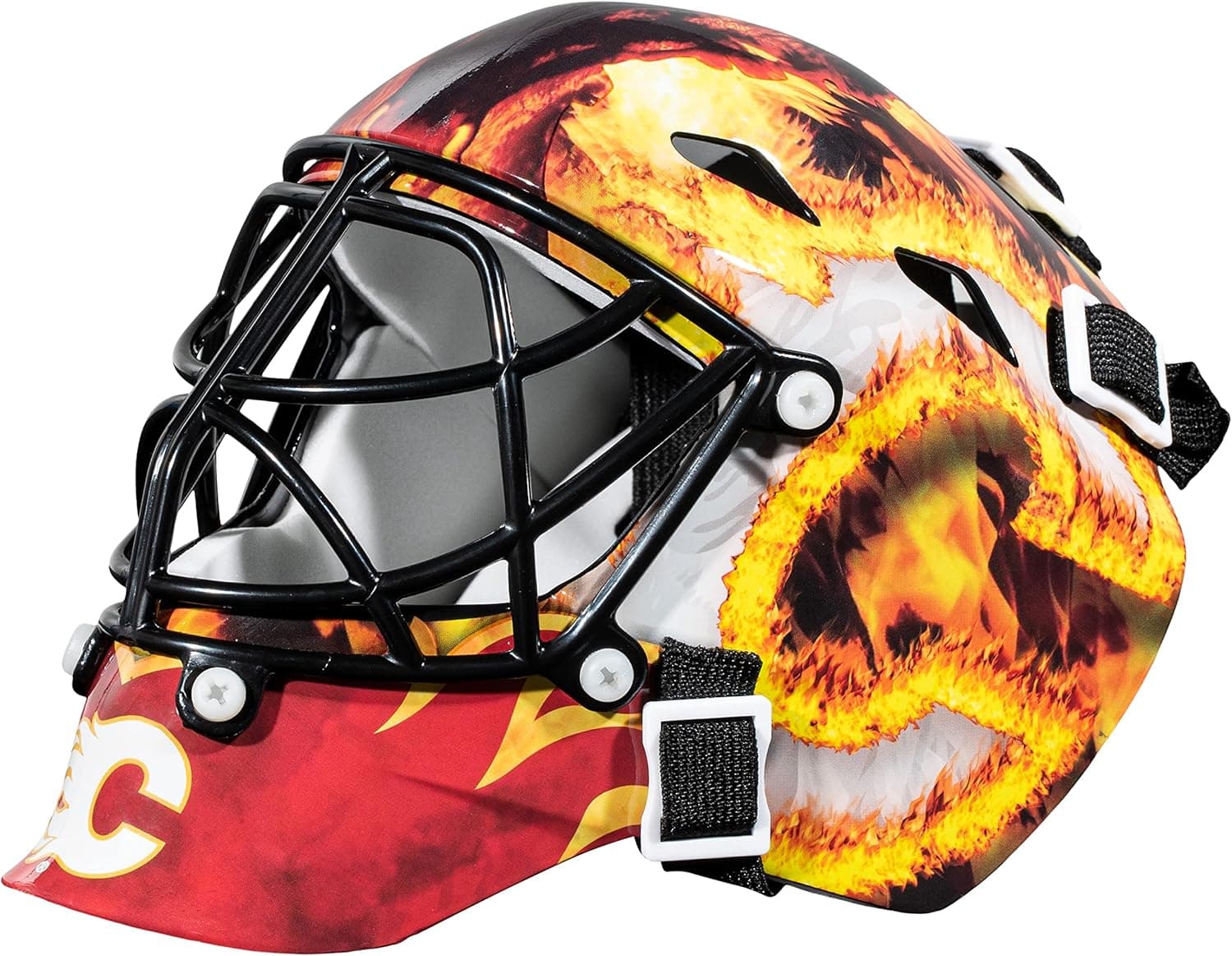 Franklin Sports NHL Team Logo Mini Hockey Goalie Mask with Case - Collectible Goalie Mask with Official NHL Logos and Colors