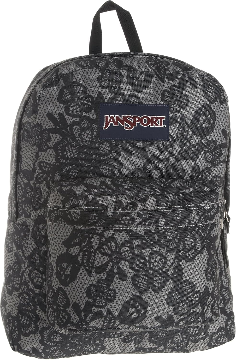 JanSport T501 Superbreak Backpack - New Storm Grey/Black Lacis