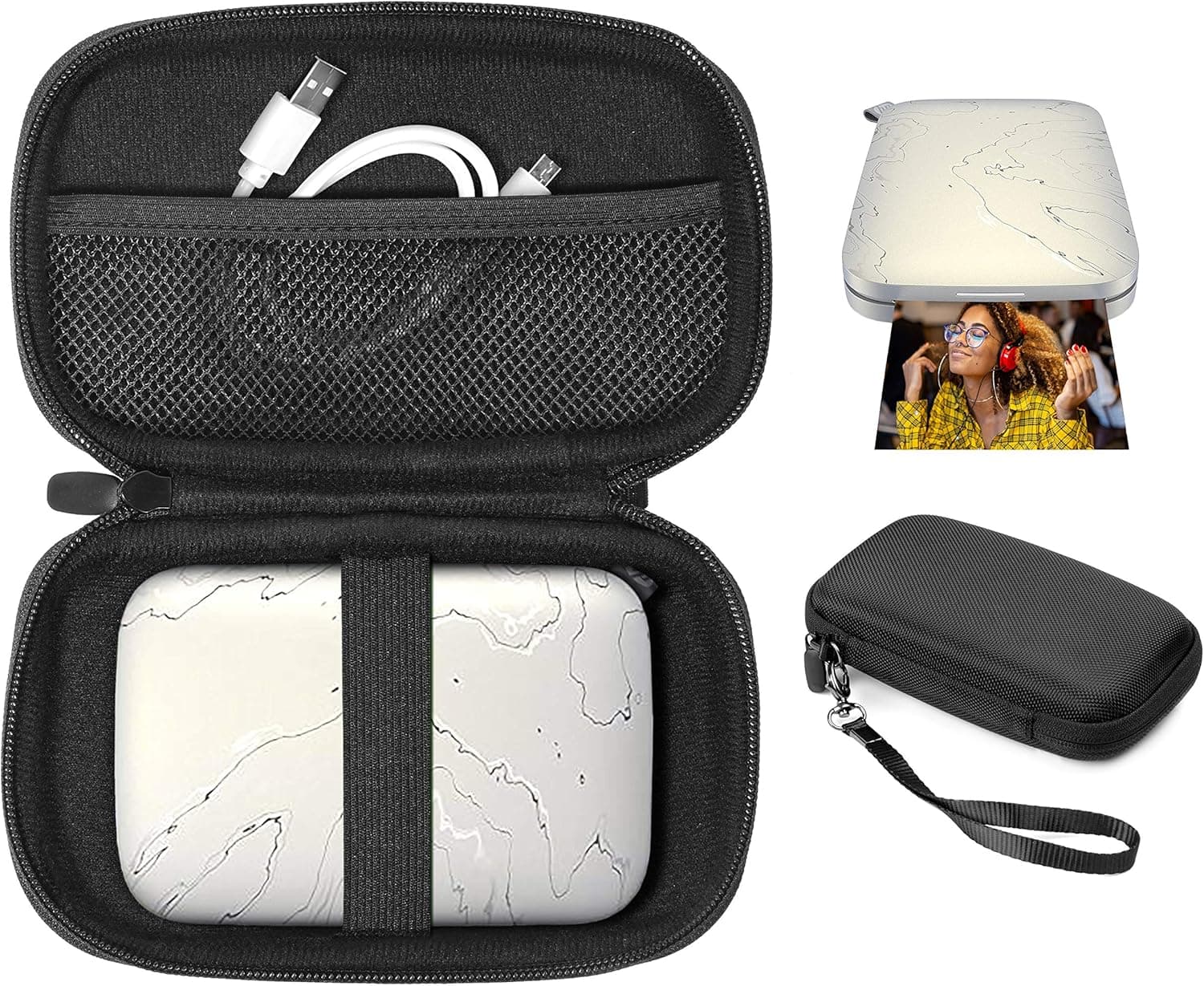 CaseSack Case for HP Sprocket Select and Sprocket Plus Portable Photo Printer, Also Good for Canon Ivy 2/ Ivy