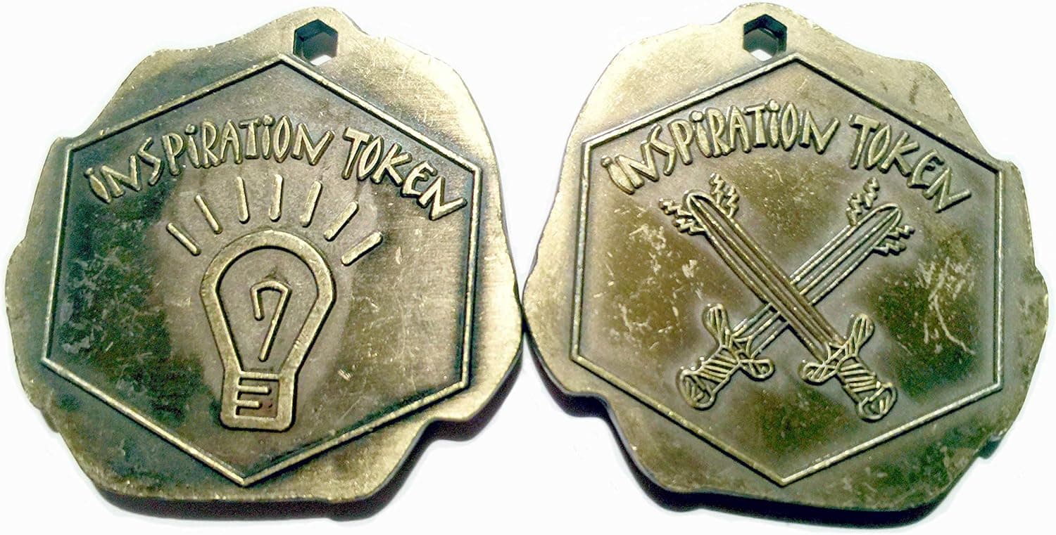 Druid Forge Inspiration Token Gold Plated 40mm 5 Each
