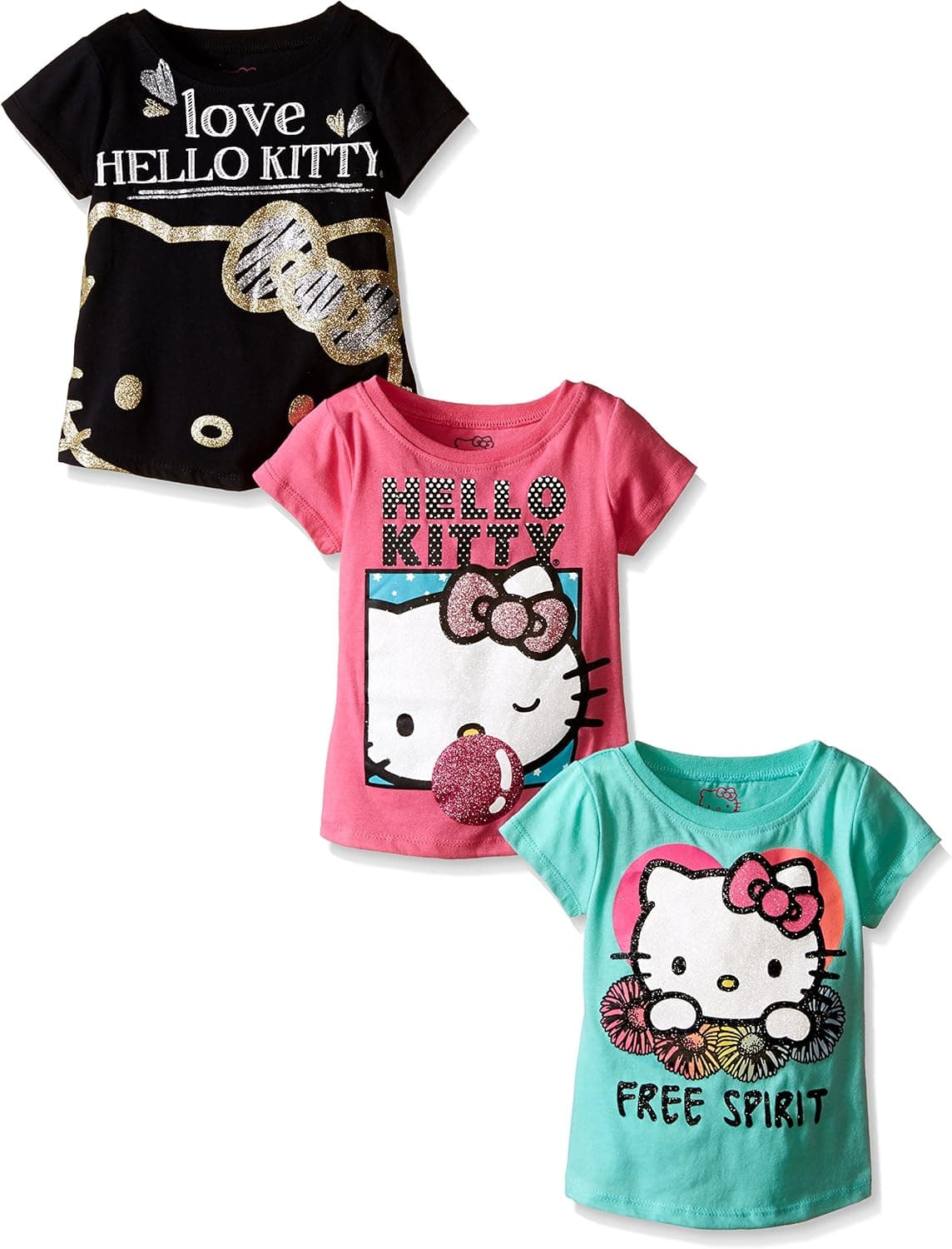 Hello Kitty Girls' Value Pack Tee Shirts