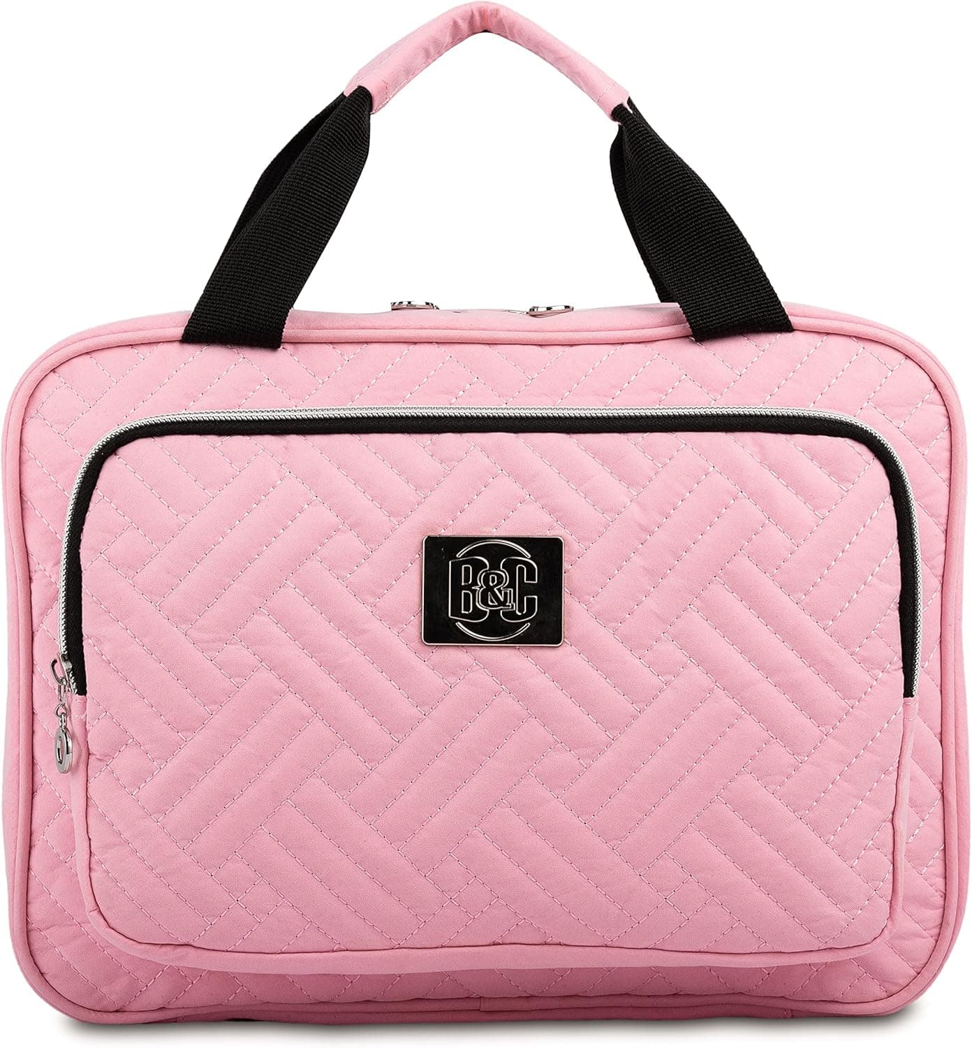 Large Hanging Travel Cosmetic Bag For Women - Versatile Toiletry And Cosmetic Makeup Organizer With Many Pockets (pink)