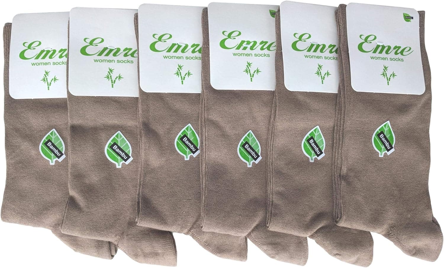 Emre Luxury Bamboo Socks Seamless Womens Natural Dress Socks Luxurious Turkish