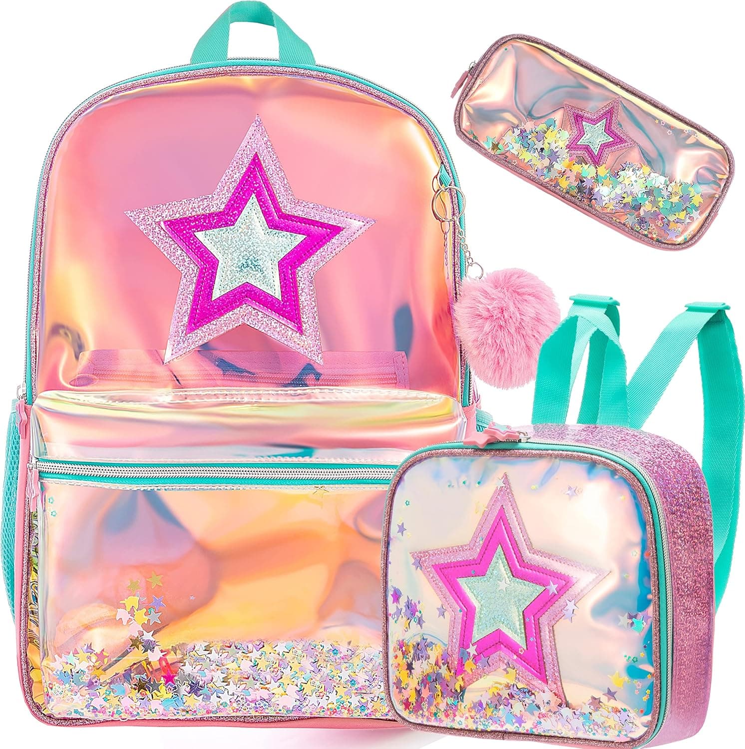 Backpack for Girls Backpacks Kids School Bookbag for Elementary Students Full Size Travel Bag with lunch box