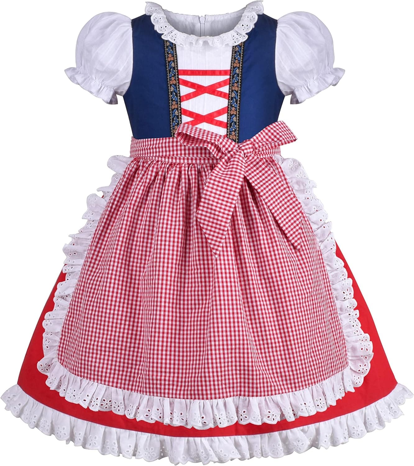 Sunny Fashion Girls German Dirndl Dress Costumes For Bavarian Oktoberfest Vintage Pink