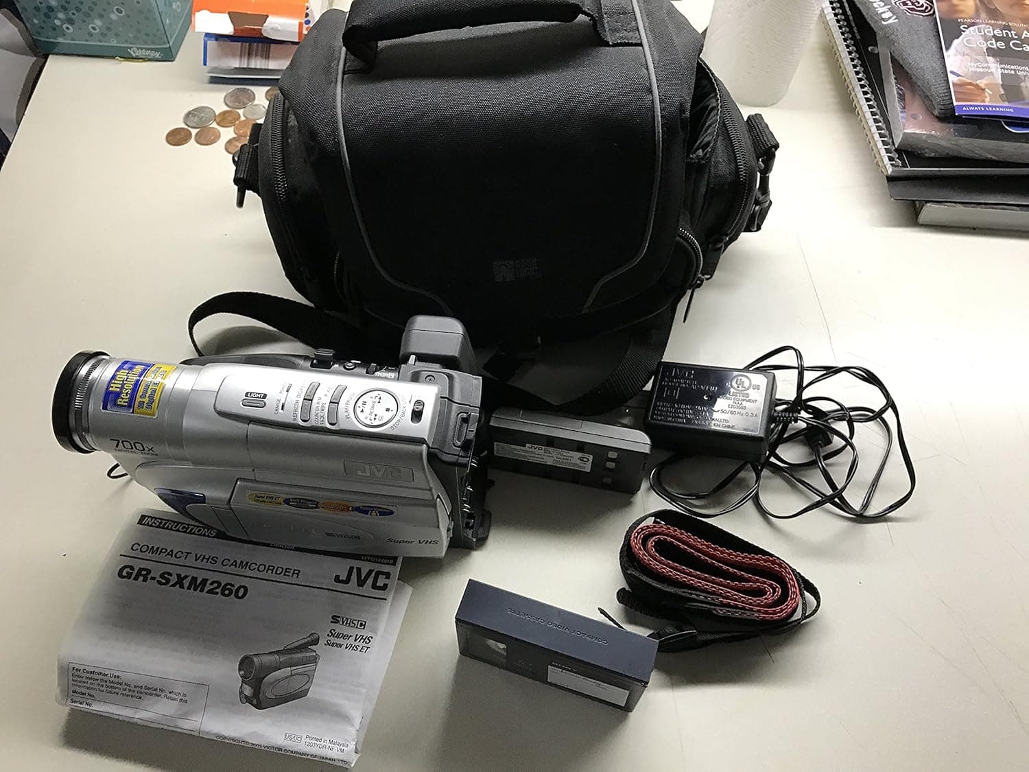 JVC GRSXM260US Compact S-VHS Camcorder with 16x Optical Zoom (Discontinued by Manufacturer)