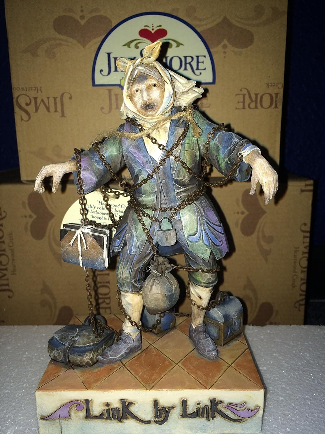 Jim Shore Marley's Ghost Figurine Link By Link 4010355