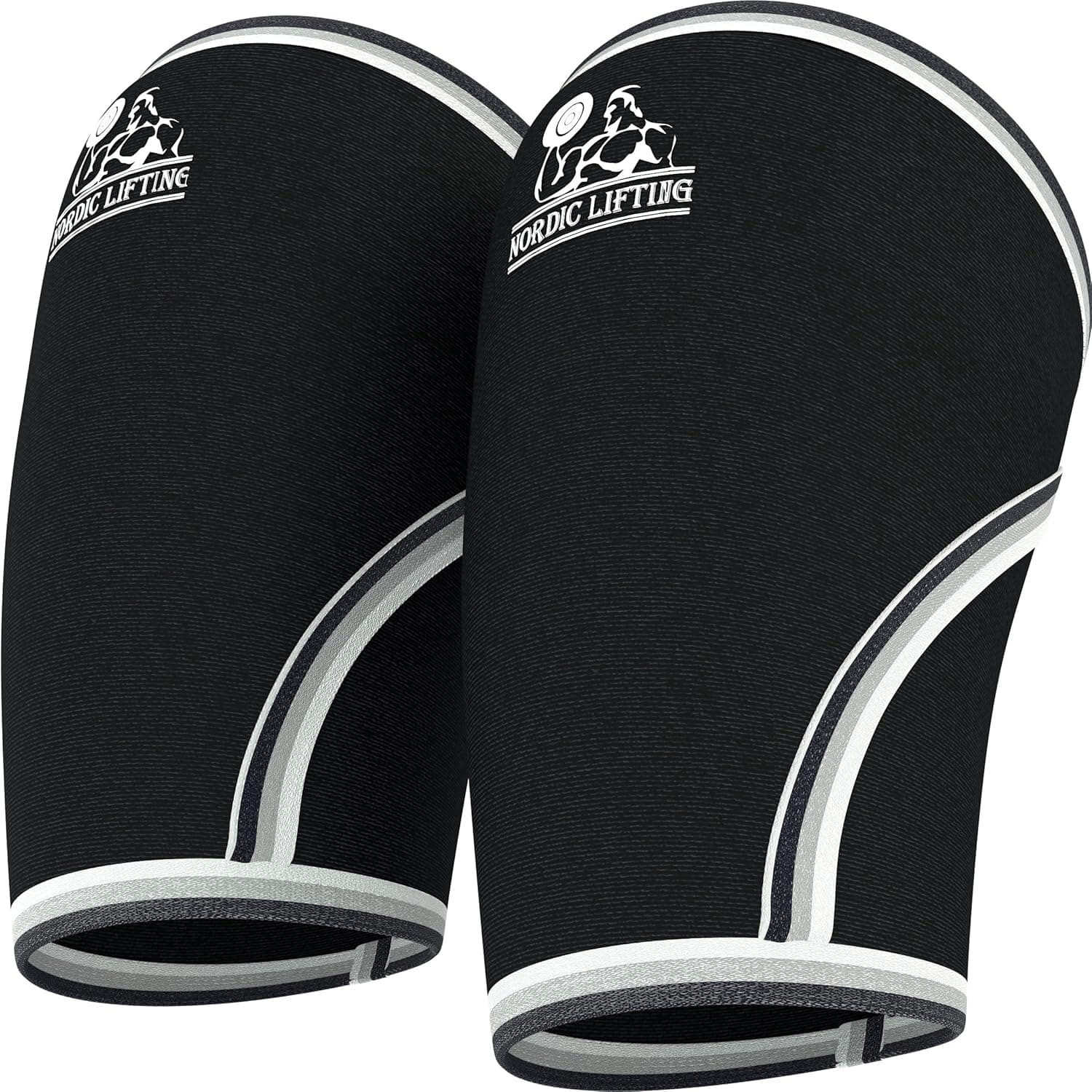 Nordic Lifting Elbow Sleeves (1 Pair) Support & Compression for Weightlifting, Powerlifting, Cross-Training & Tennis - 5mm Neoprene Sleeve for the Best Performance - Both Women & Men