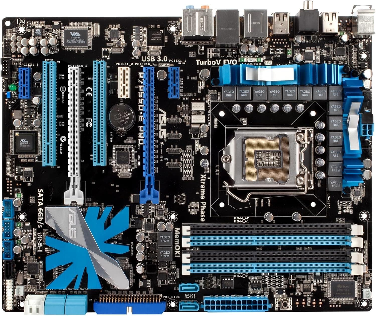ASUS Socket 1156/Intel P55/SATA3&USB 3.0/ATX Motherboard s P7P55D-E PRO