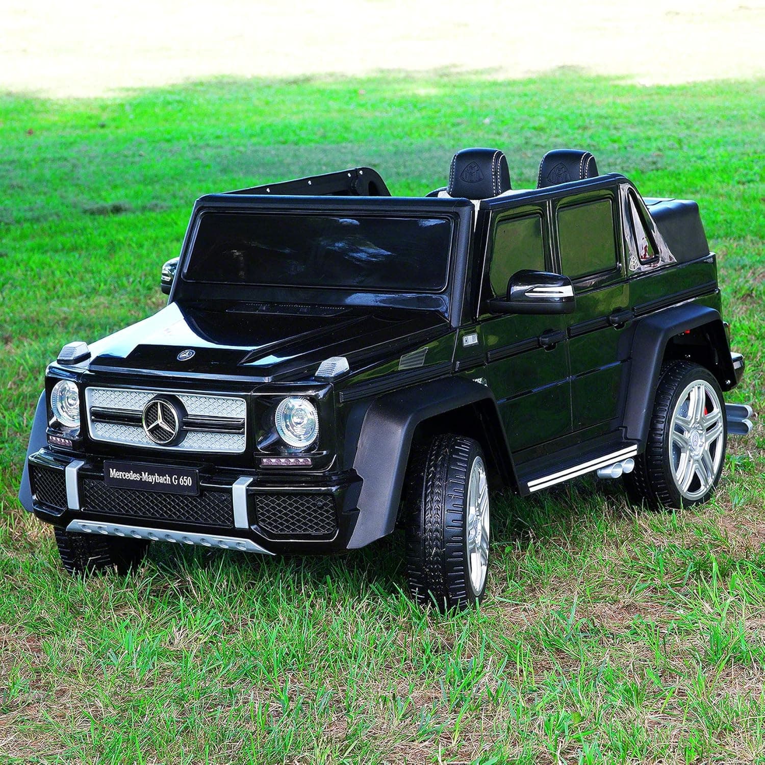 Moderno Kids Mercedes Maybach G650 12V Power Children Ride-On Car Truck with R/C Parental Remote + EVA Foam Rubber Wheels + Leather Seat + MP3 USB Music Player + LED Lights