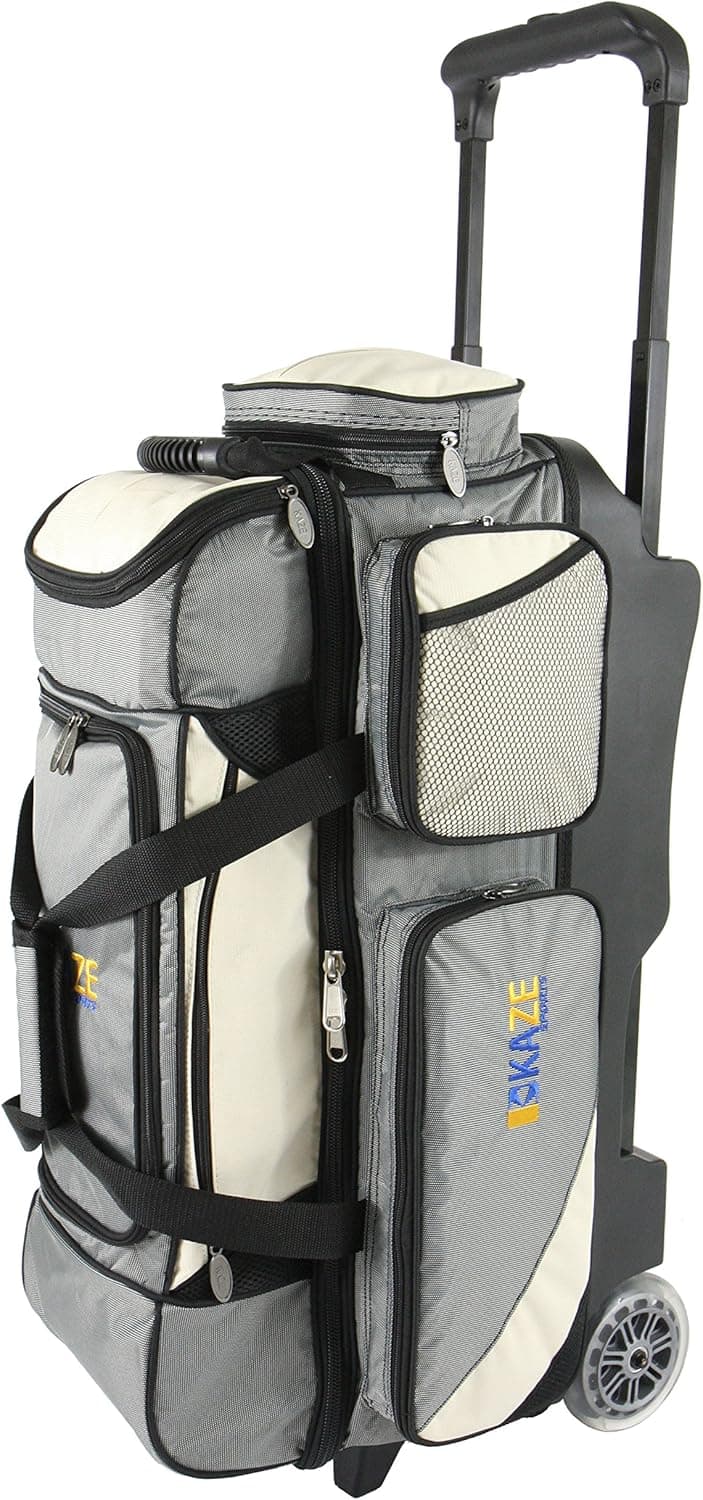 KAZE SPORTS 3 Ball Bowling Roller + 1 Ball Color Matching Add On Tote