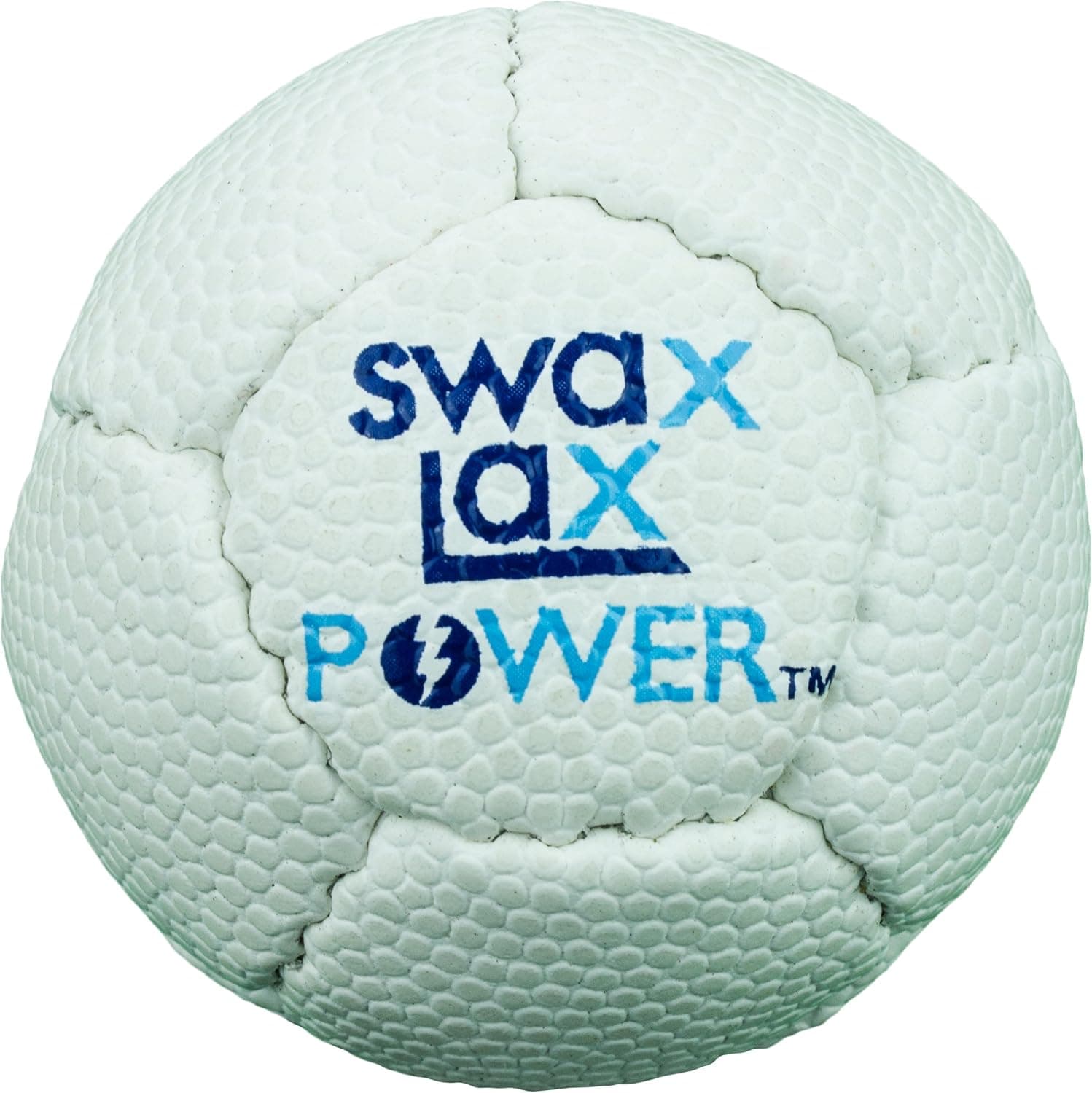 SWAX LAX Lacrosse Specialty Balls Including Pro-Grip Tacky Material, Power Weighted 12 Percent Heavier, Mini Smaller/Lighter Ball for Mini Sticks; Less Bounce (Power Weighted Heavier Ball)