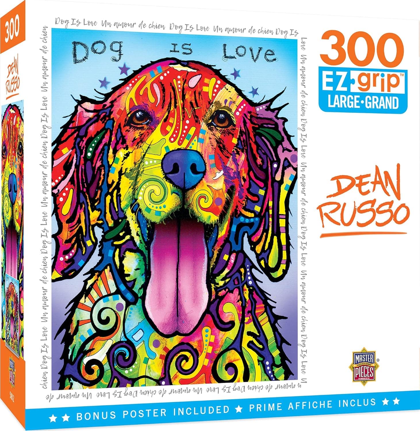 MasterPieces 300 Piece EZ Grip Jigsaw Puzzle - Dog is Love - 18"x24"