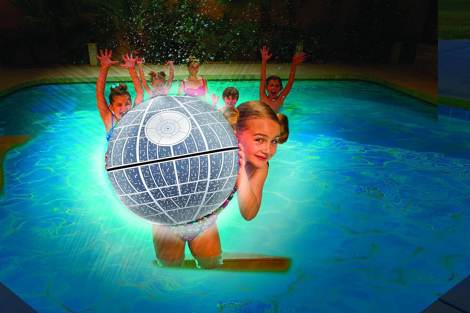 SwimWays Star Wars Death Star Light-Up Inflatable Beach Ball
