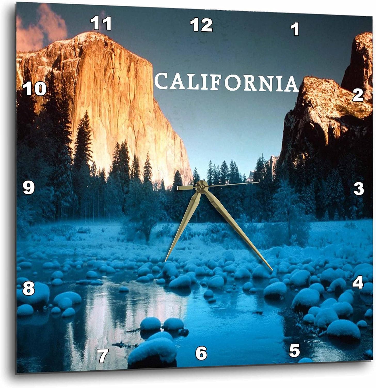 3dRose DPP_80709_3 Majestic El Capitan Yosemite Park California-Wall Clock, 15 by 15-Inch