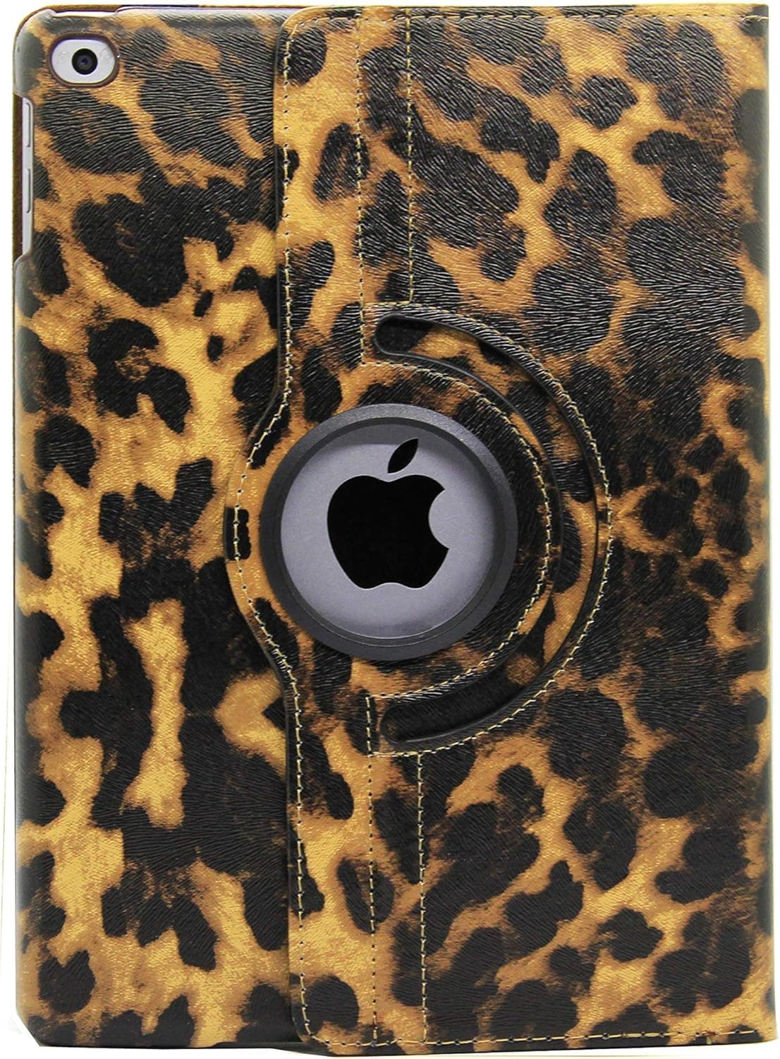 iPad Air (3rd Generation) 10.5" 2019 Case, iPad Pro 10.5" 2017 Case, LiViTech(TM) Leopard Design Series 360 Degree Rotating PU Leather Case Cover for iPad 10.5 inch Case 2019 2017 Model (Brown)