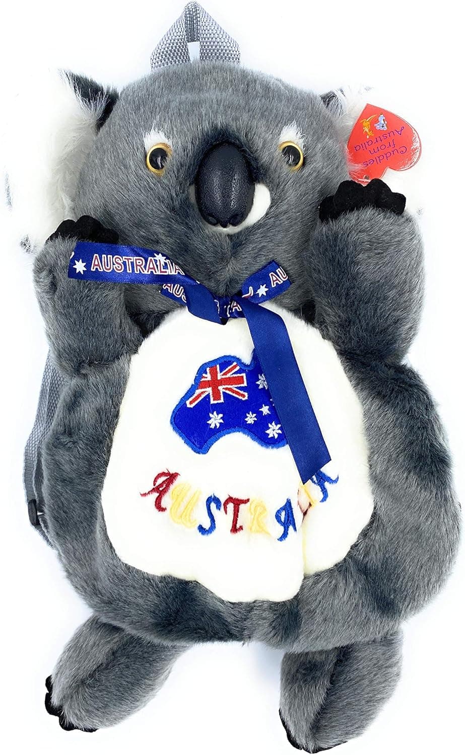 Aeisage Koala Backpack Stuffed Animal Backpack Koala Plush Stuffed Koala Doll Bag 16 Inch Cute Stuffed Animals for Kids, Grey, Large