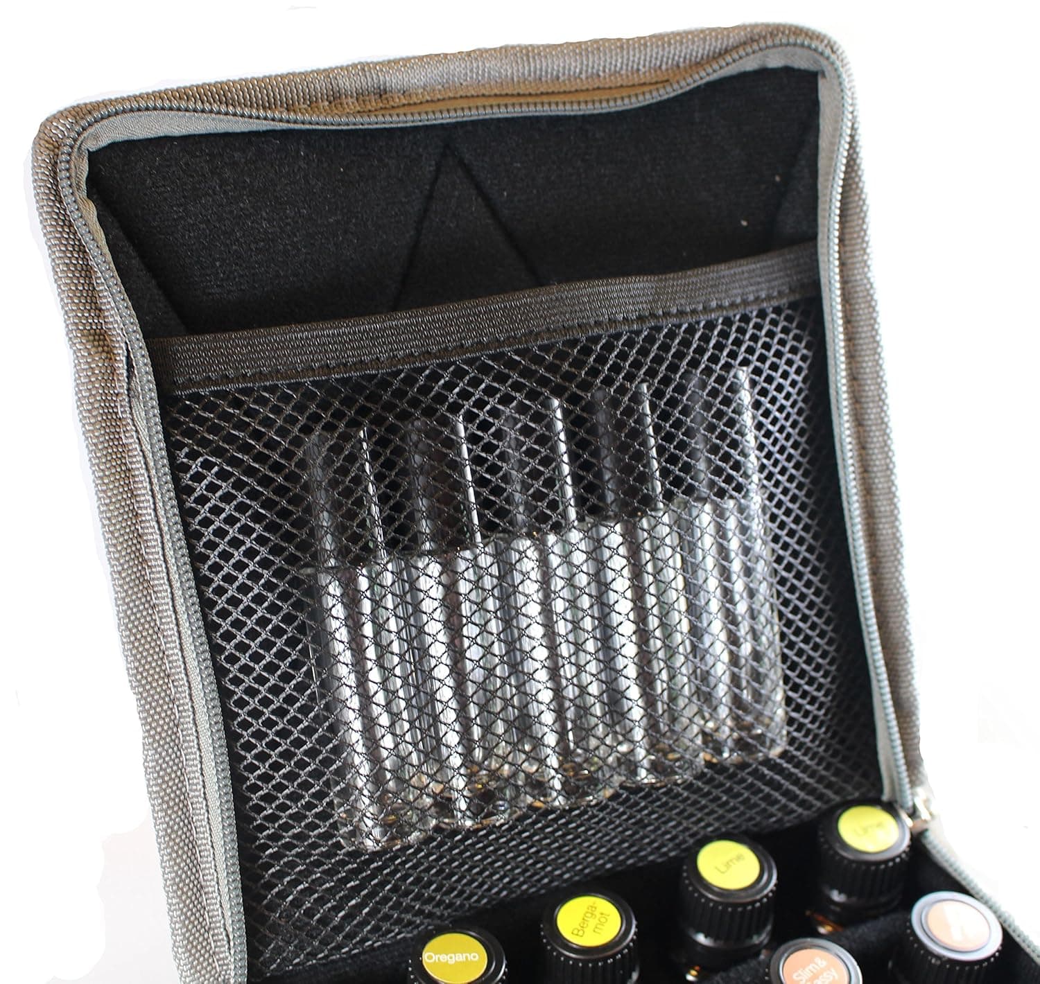 Hytek Gear Essential Oil Carrying Case Holds 30 Bottles (5ml-15ml), Blue Floral