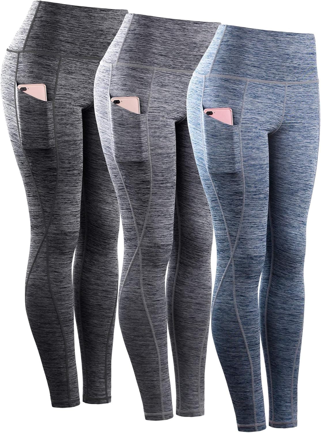 NELEUS Women's Yoga Pant Tummy Control High Waist Running Leggings with Pocket
