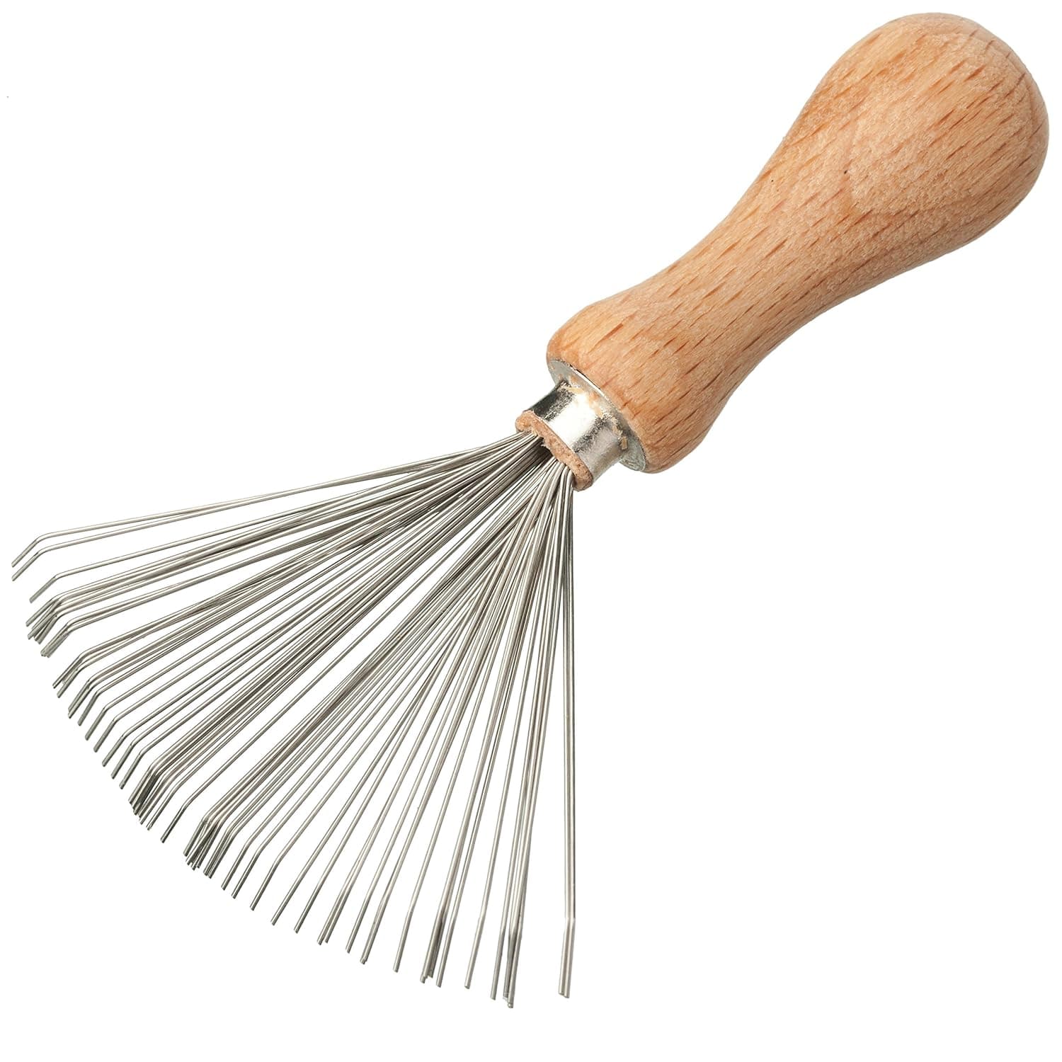 Redecker Wire Comb and Brush Cleaner with Oiled Beechwood Handle, 3-Inches