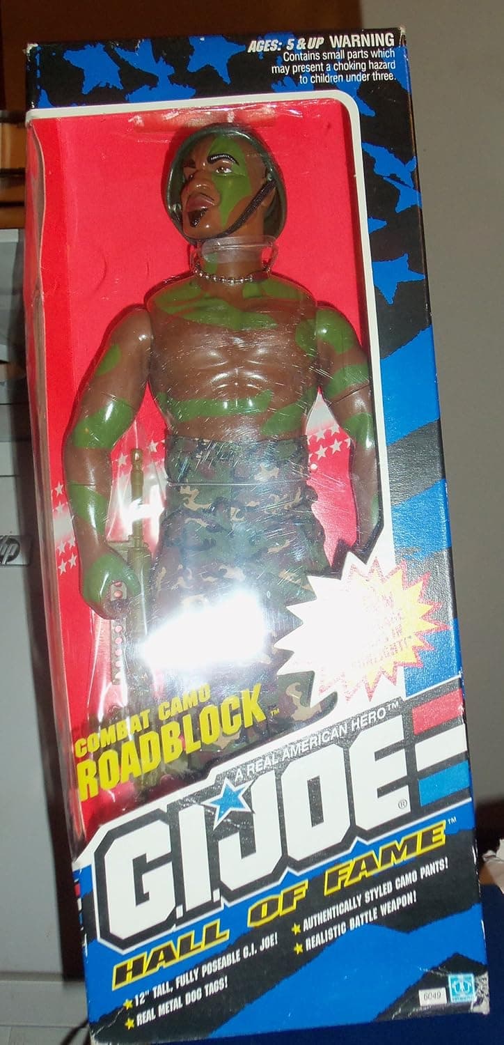 Hasbro 1993 G.I. Joe Hall of Fame Combat Camo Roadblock 12 inches Figure