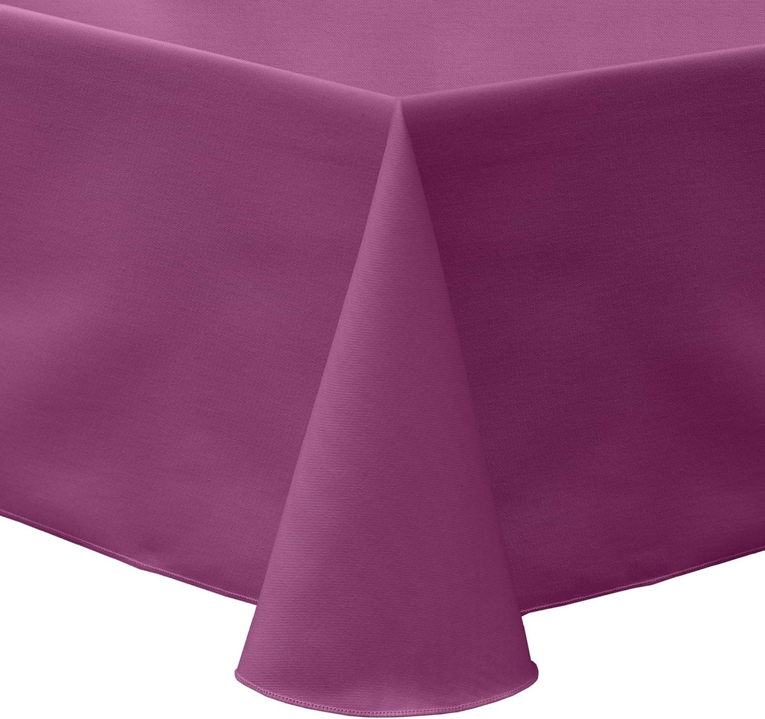 Ultimate Textile Poly-Cotton Twill 60 x 84-Inch Oval Tablecloth Plumberry