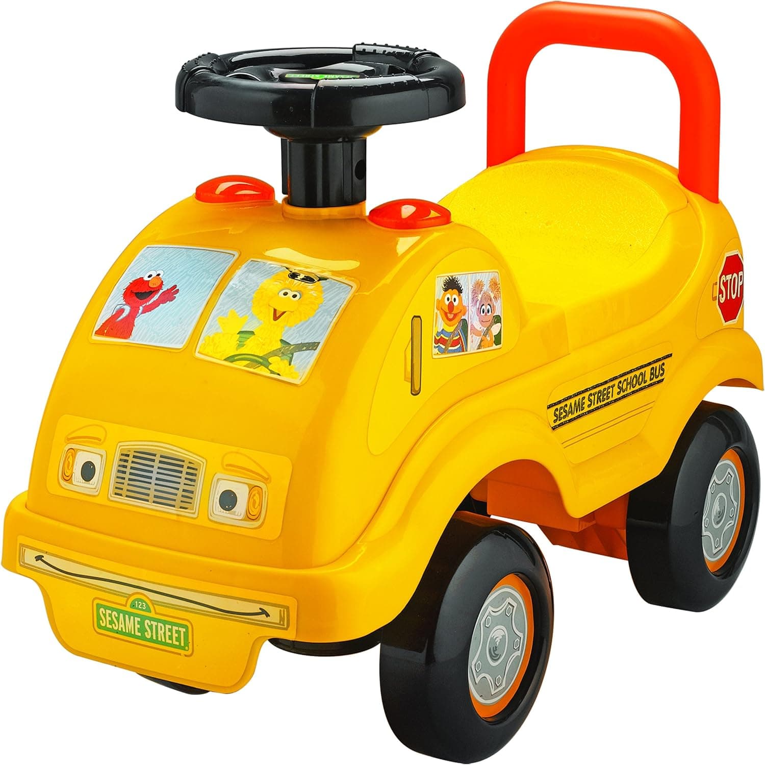 Tek Nek Sesame Street School Bus Ride-On