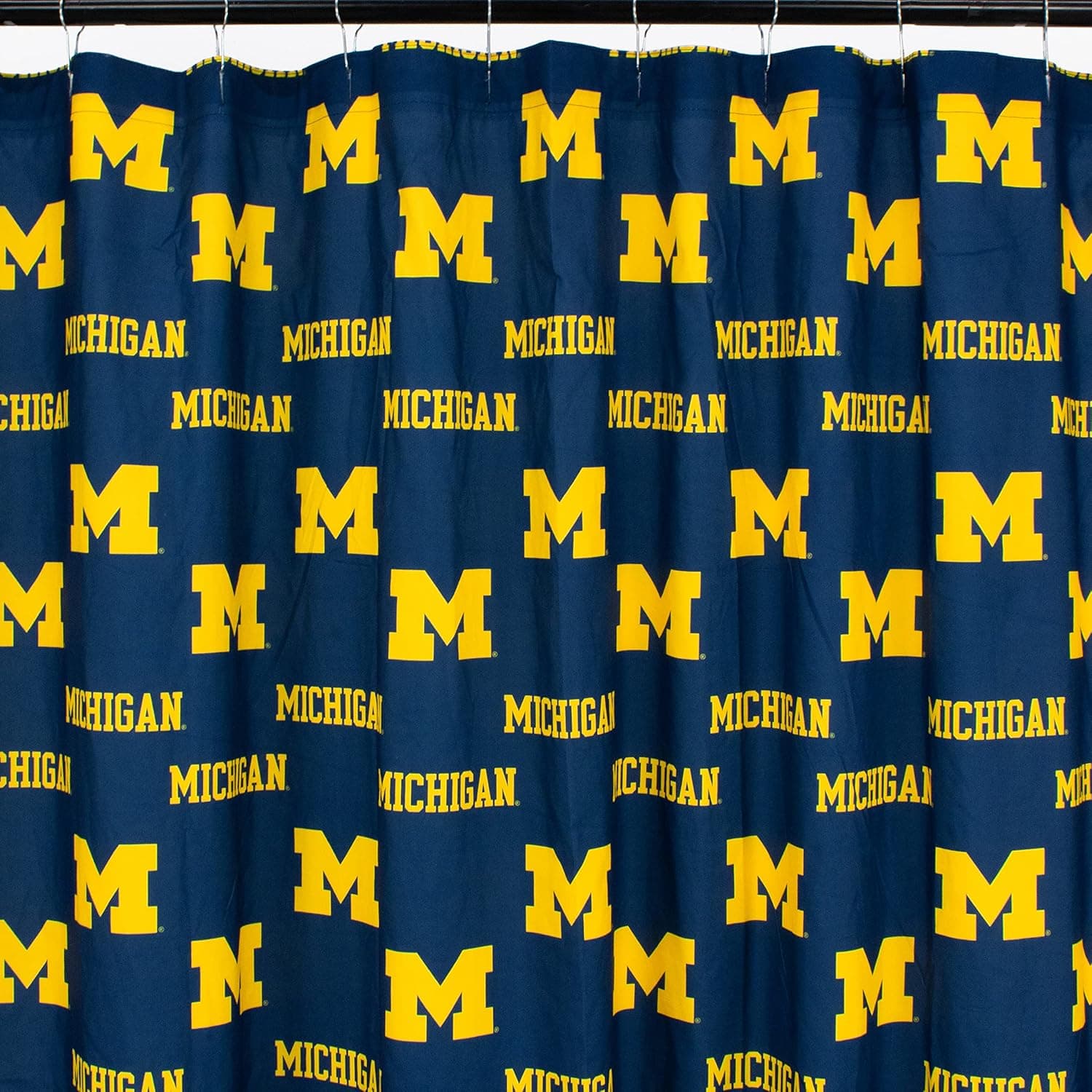 College Covers Everything Comfy Michigan Wolverines Bright and Colorful Shower Curtain Cover 70" x 72"