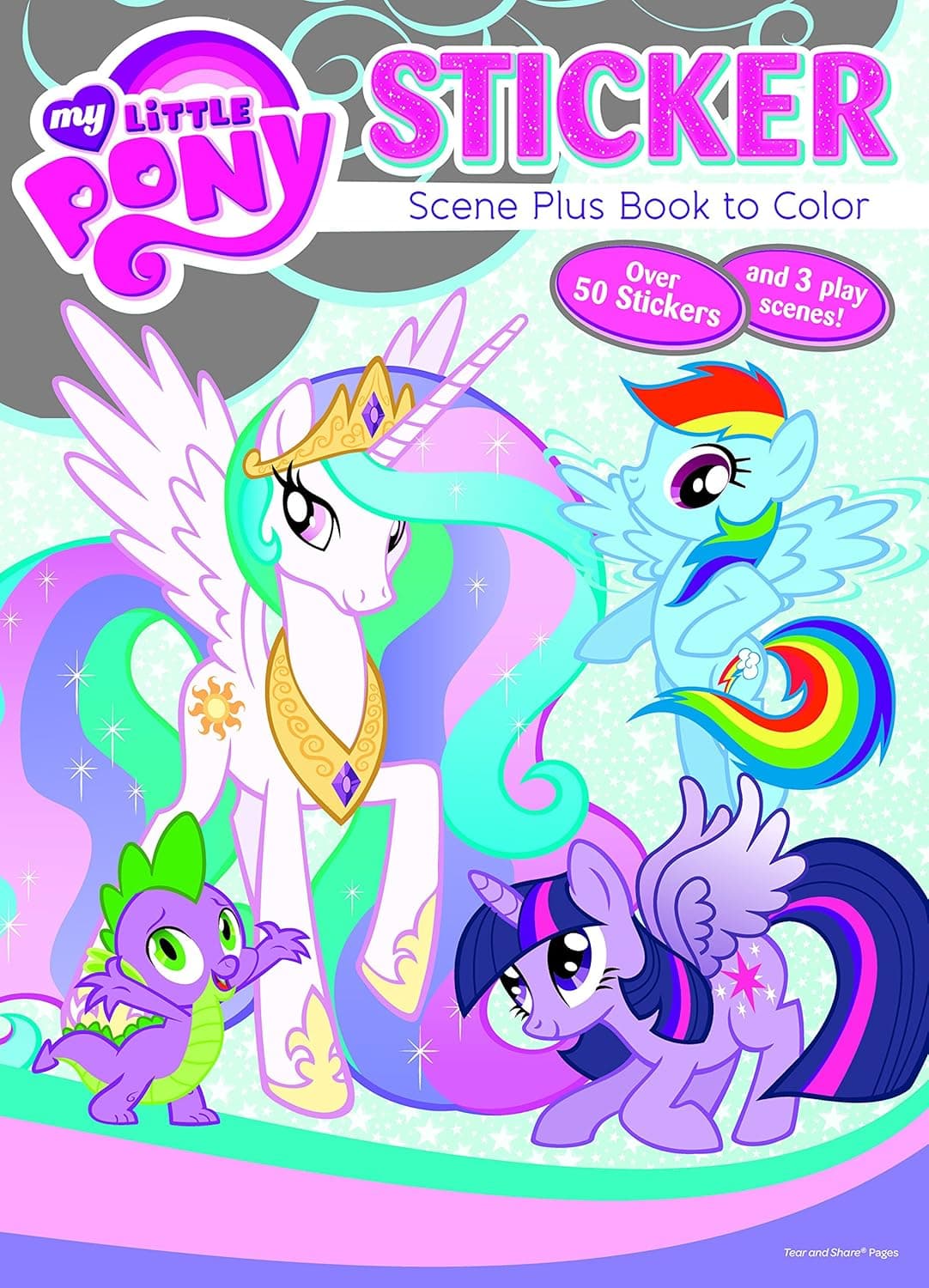 Bendon Publishing My Little Pony Sticker Scene Plus Book to Color