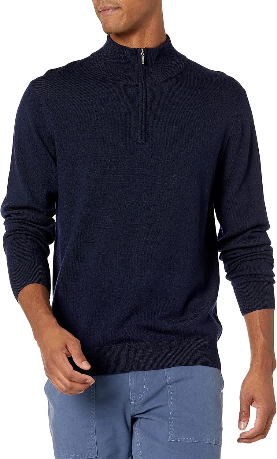 Goodthreads Men's Lightweight Merino Wool Quarter-Zip Jumper (Available in Tall)
