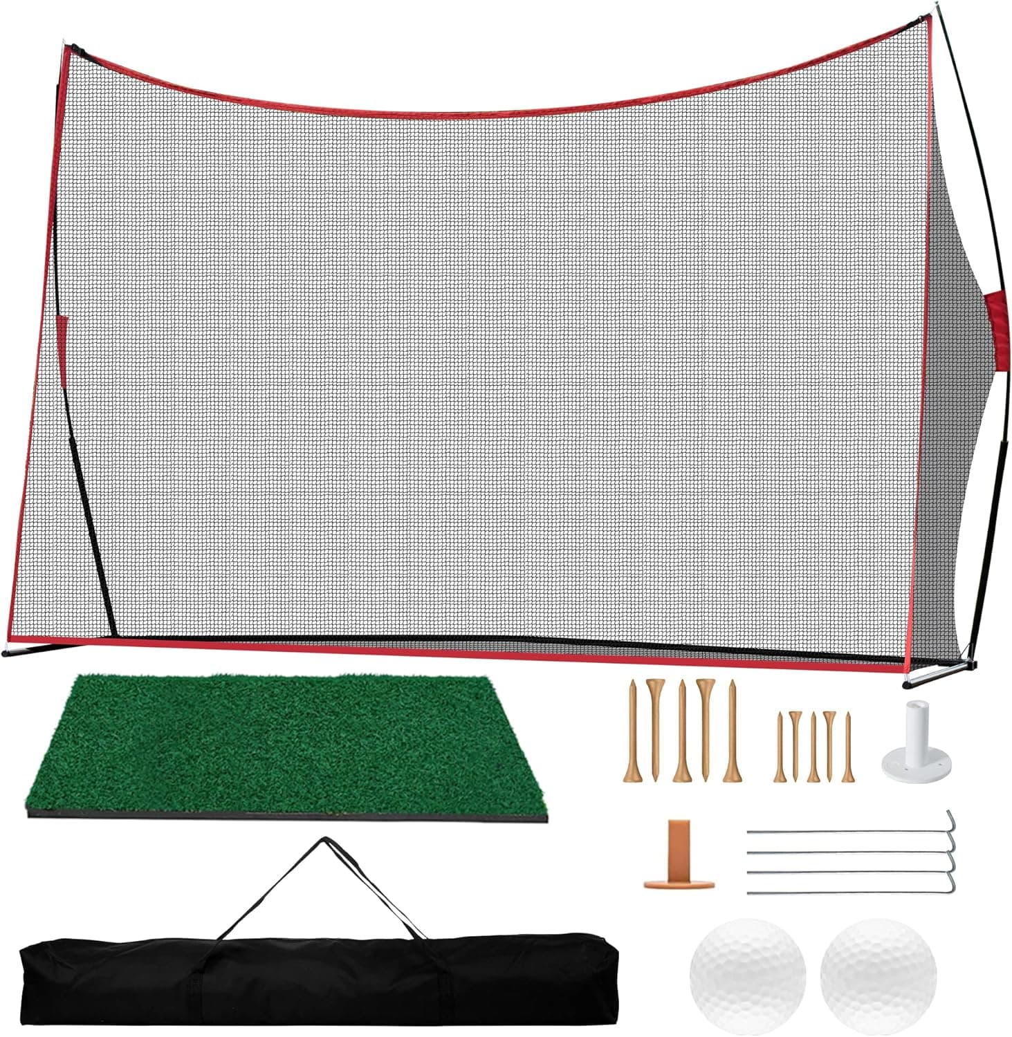 Golf Practice Net, 10x7 feet Golf Nets for Backyard Driving, Heavy Duty Golf Net – Home Golf Swing Training - Indoor Outdoor Use - Golf Simulator for Any Golfer