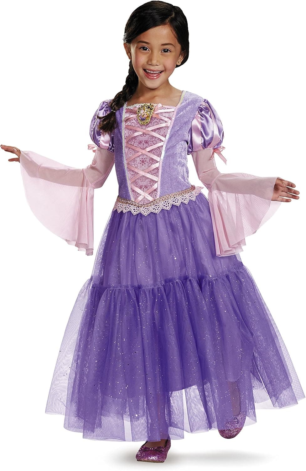 Rapunzel Deluxe Disney Princess Tangled Costume, Small/4-6X